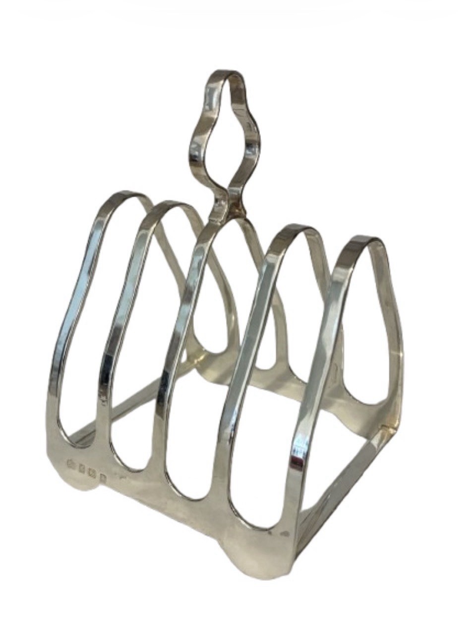 Antique Elkington Sterling Silver Toast Rack Letter Holder Birmingham 1922