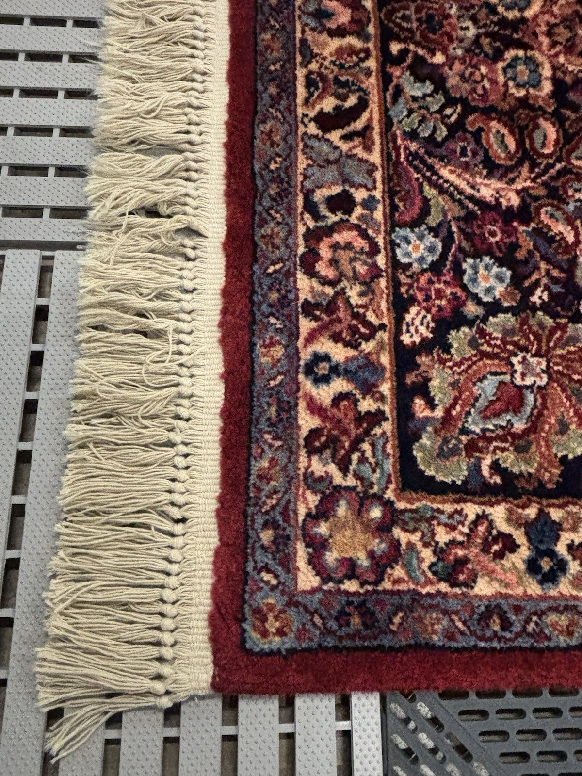 Authentic 8.8 x 10 Vintage Karastan Red Sarouk Rug #785
