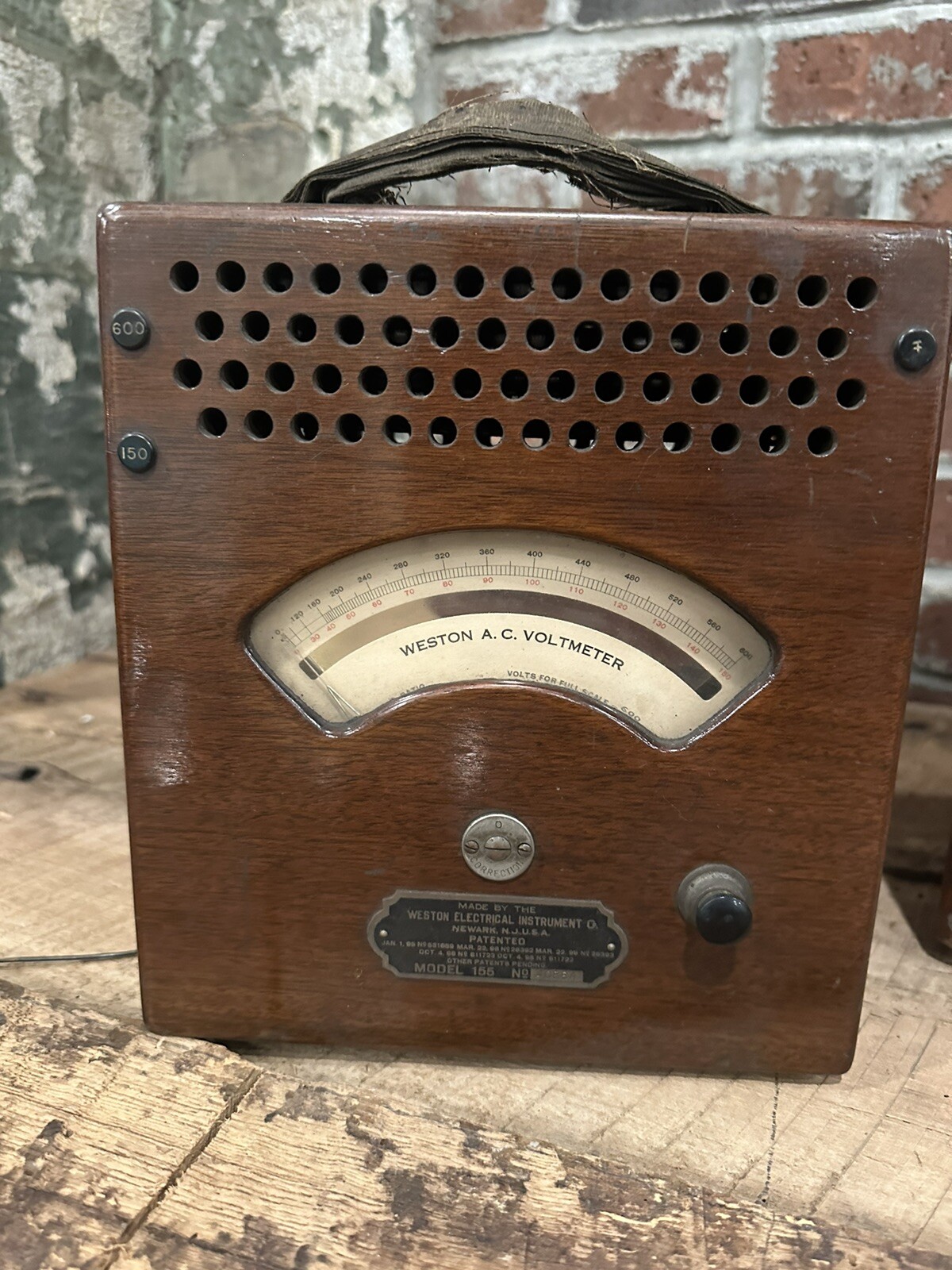 Antique Weston AC Volt Meter – Weston Electrical Instrument’s