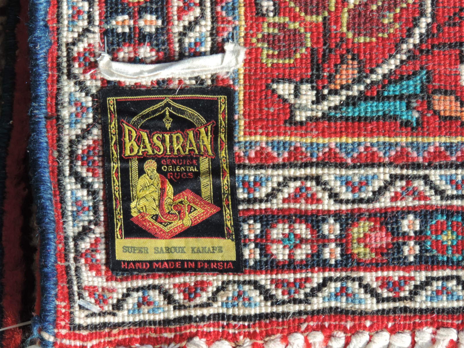 2x4ft. Handmade Super Sarouk Kanape Wool Rug