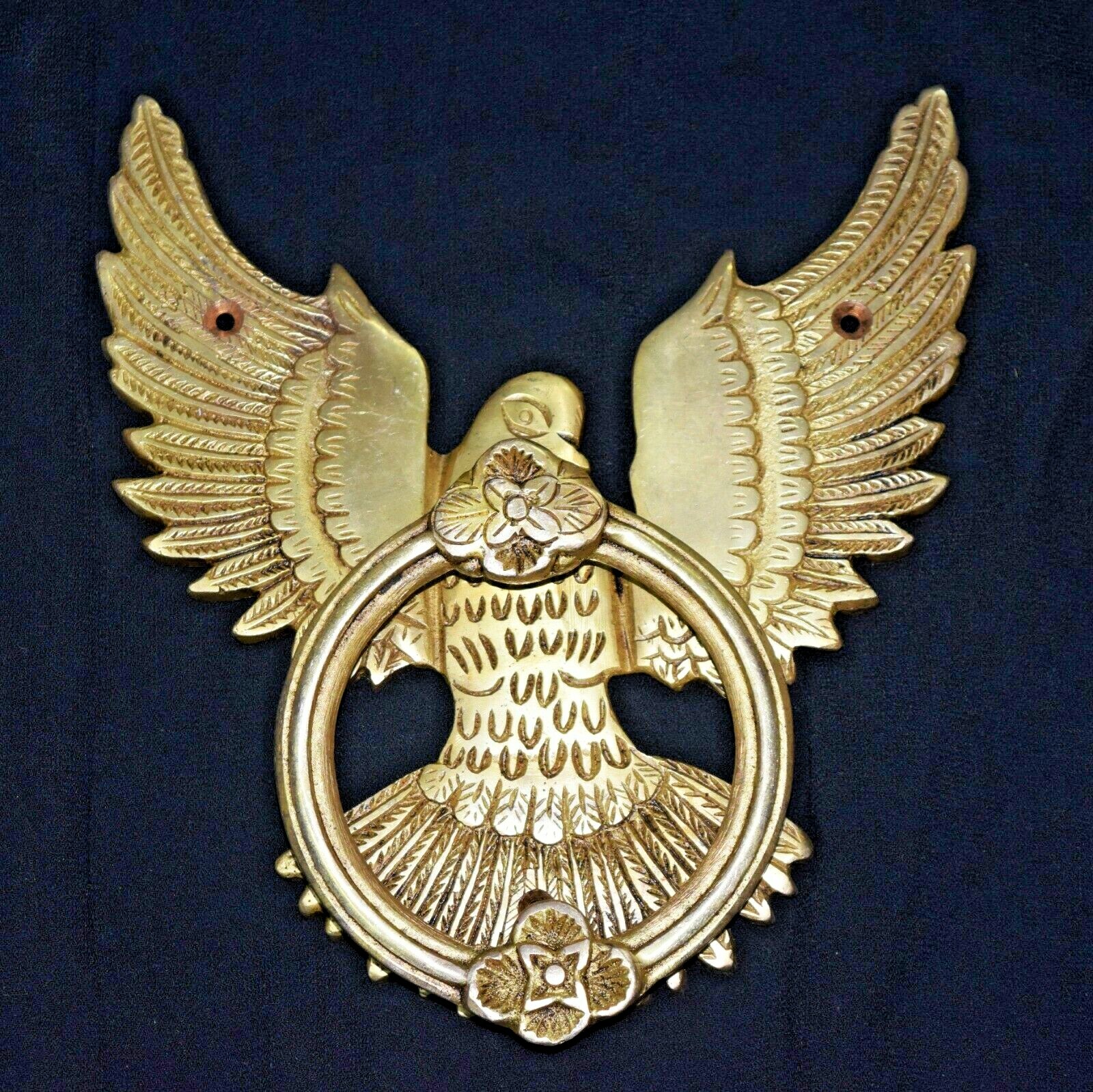 American Hawk Door Knocker Brass Flying Eagle Falcon Bird Shape Door Bell MG04