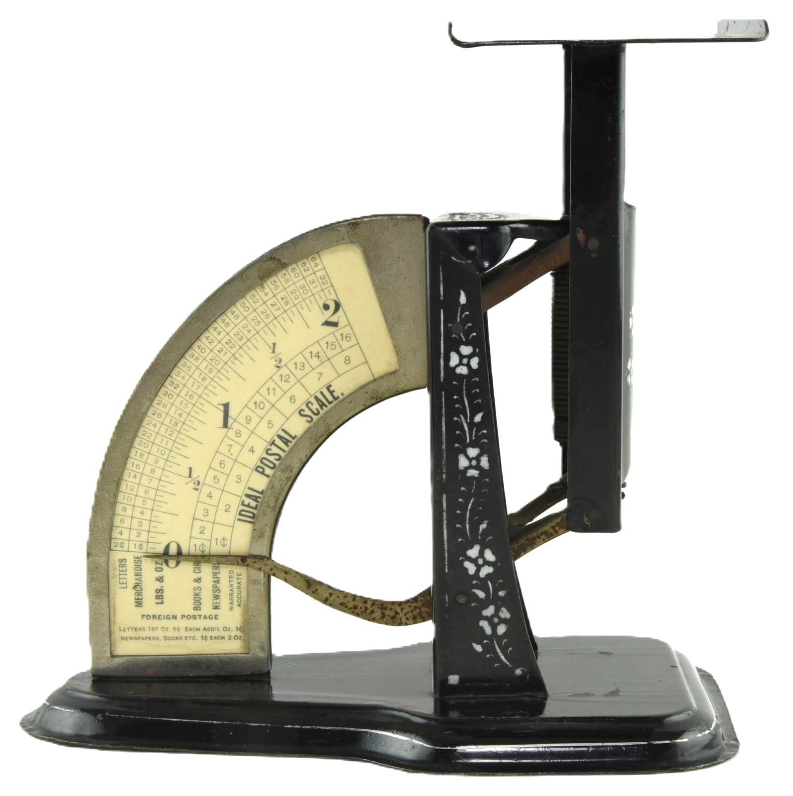 Ideal Postal Scale by the Triner Scale Company Very Ornate 0-2 lbs. c.1904