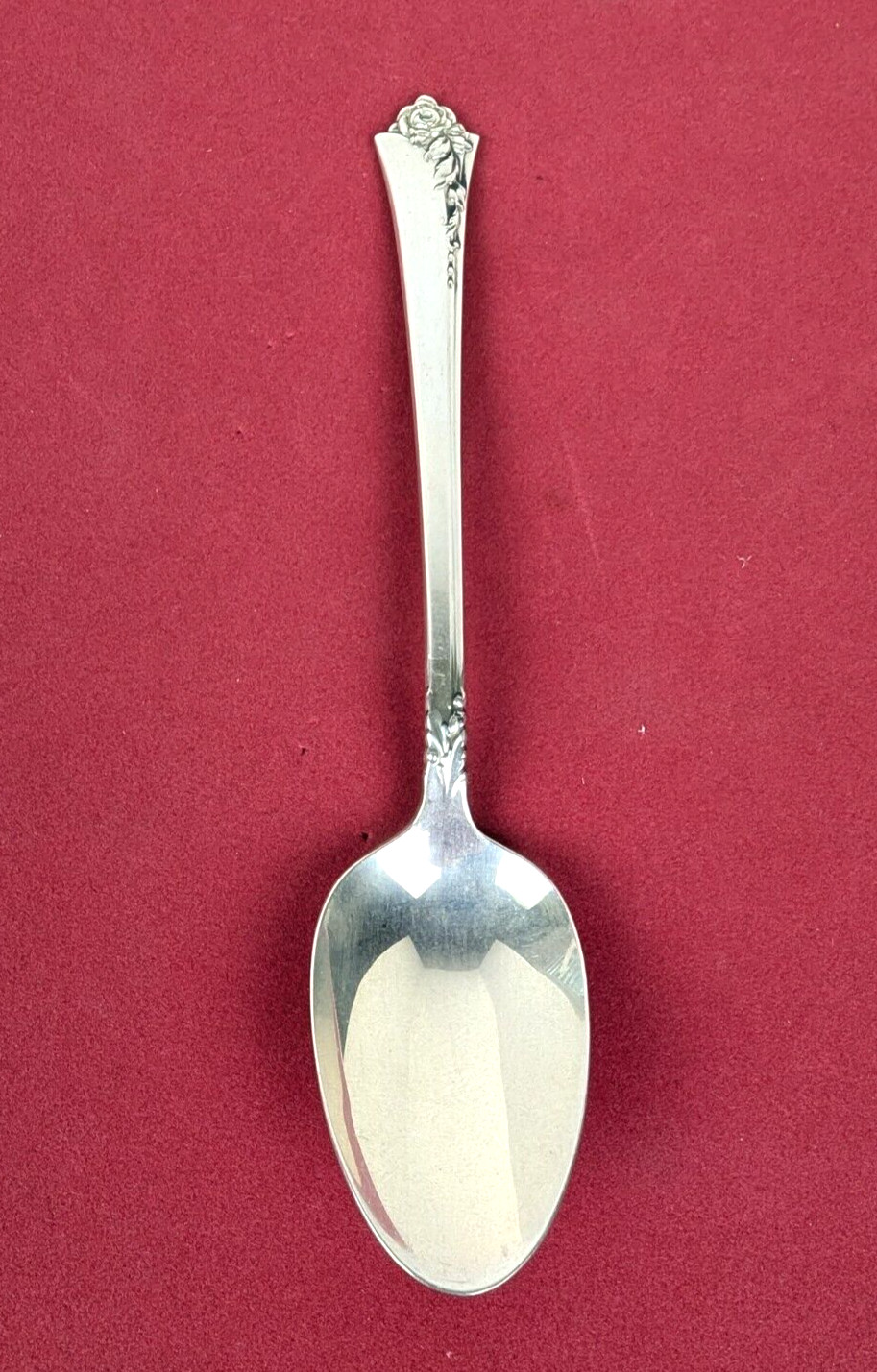 Heavy Sterling Silver Damask Rose Teaspoon 6 1/8″ by Oneida Heirloom 32 grams