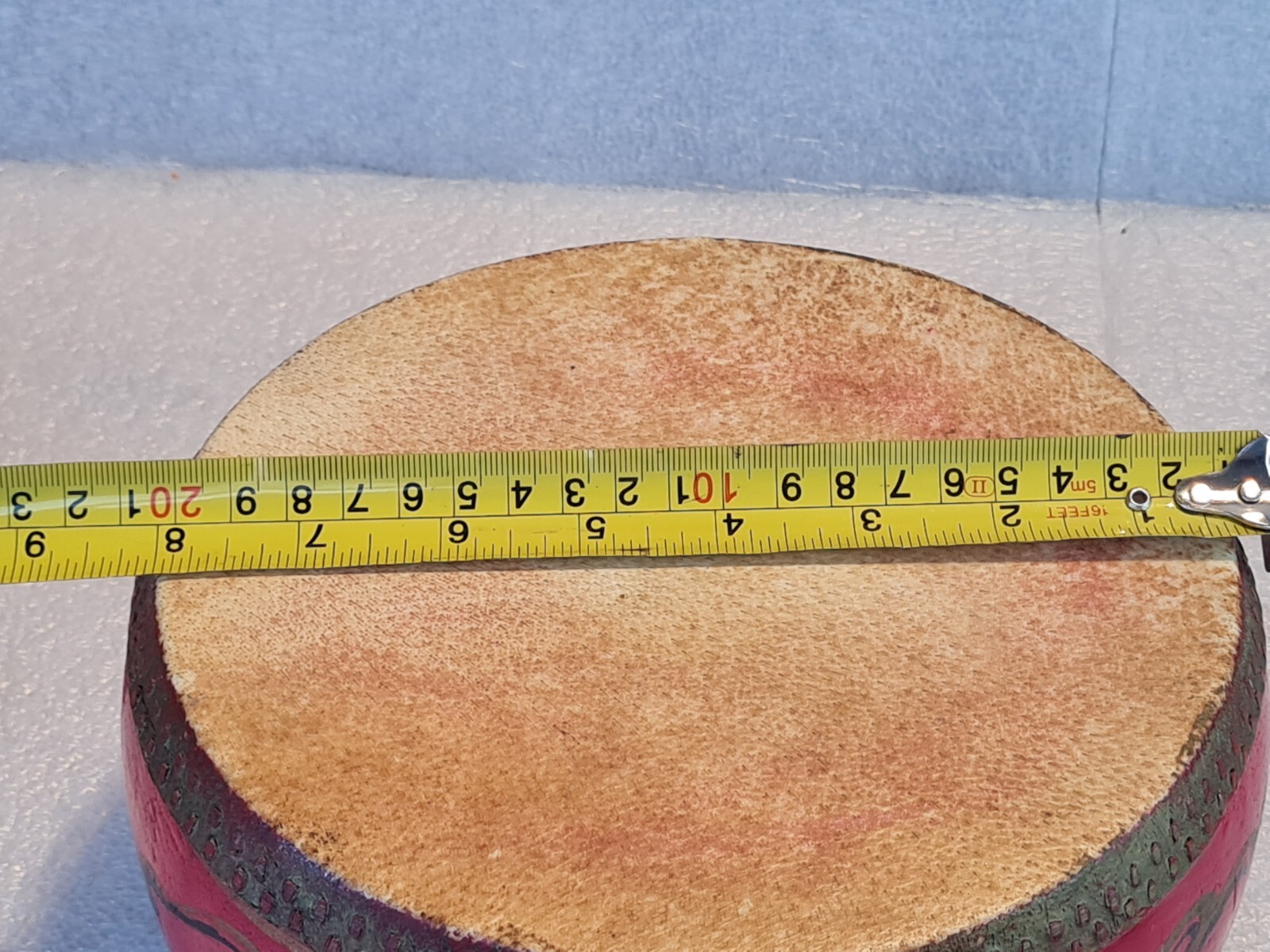 Vintage Kafele Wood & Cow Hide Drum – Chinese / Vietnamese?