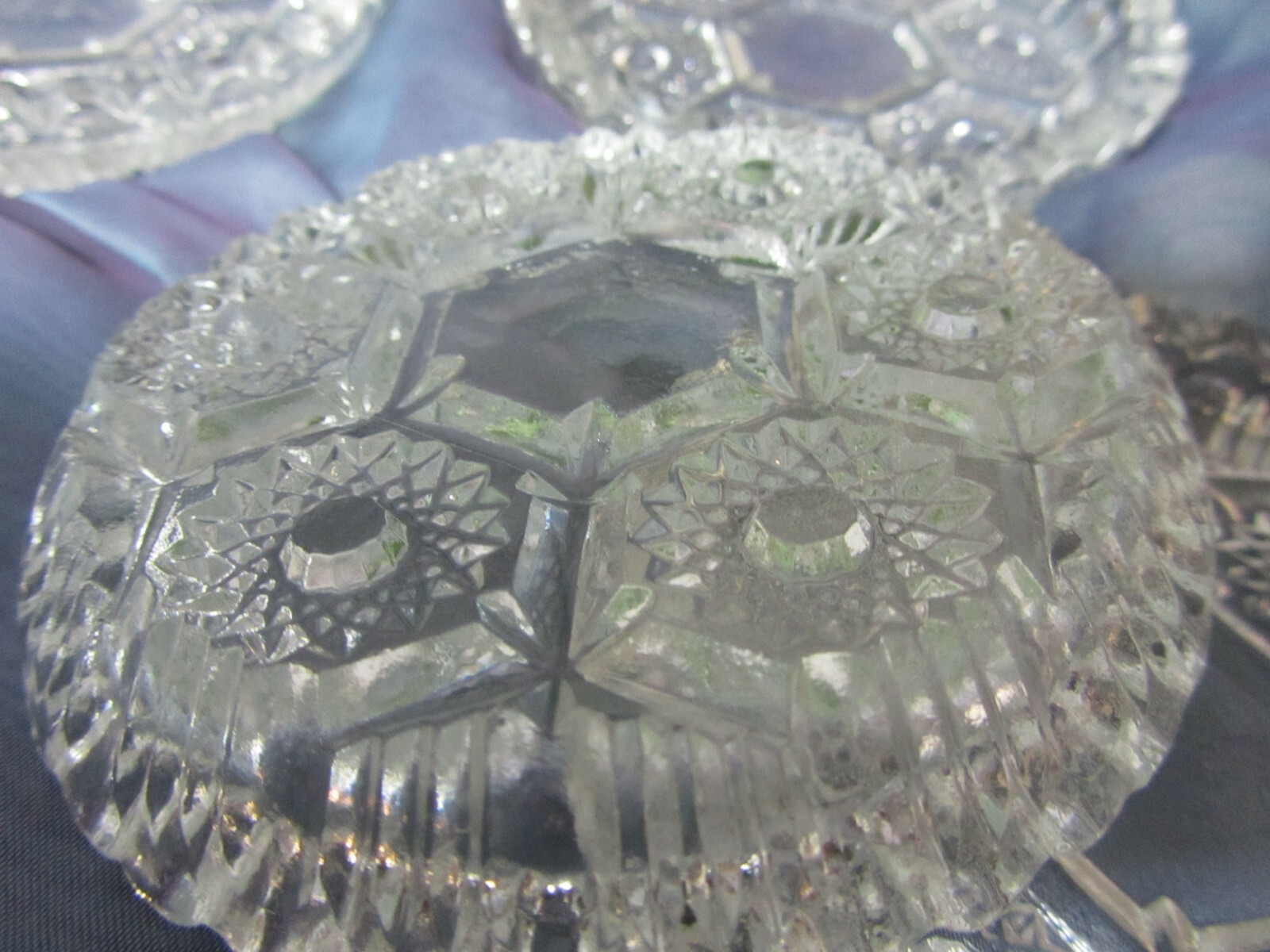 Vintage Italian Crystal Coasters or Ashtrays (5) GA-A-1