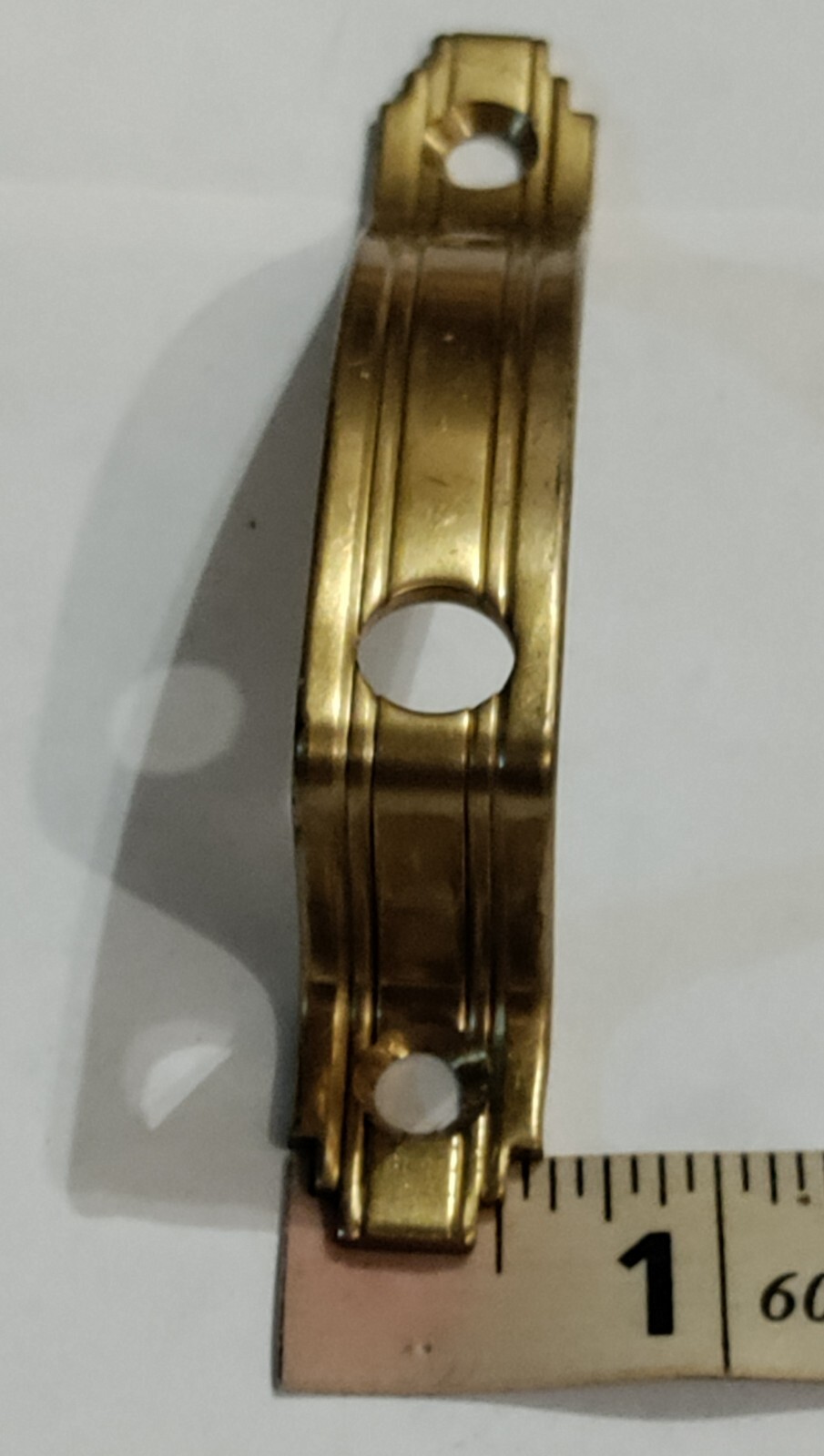 Vintage National MFG. Co. Solid Brass Cabinet Door Latch Part # 706 NOS