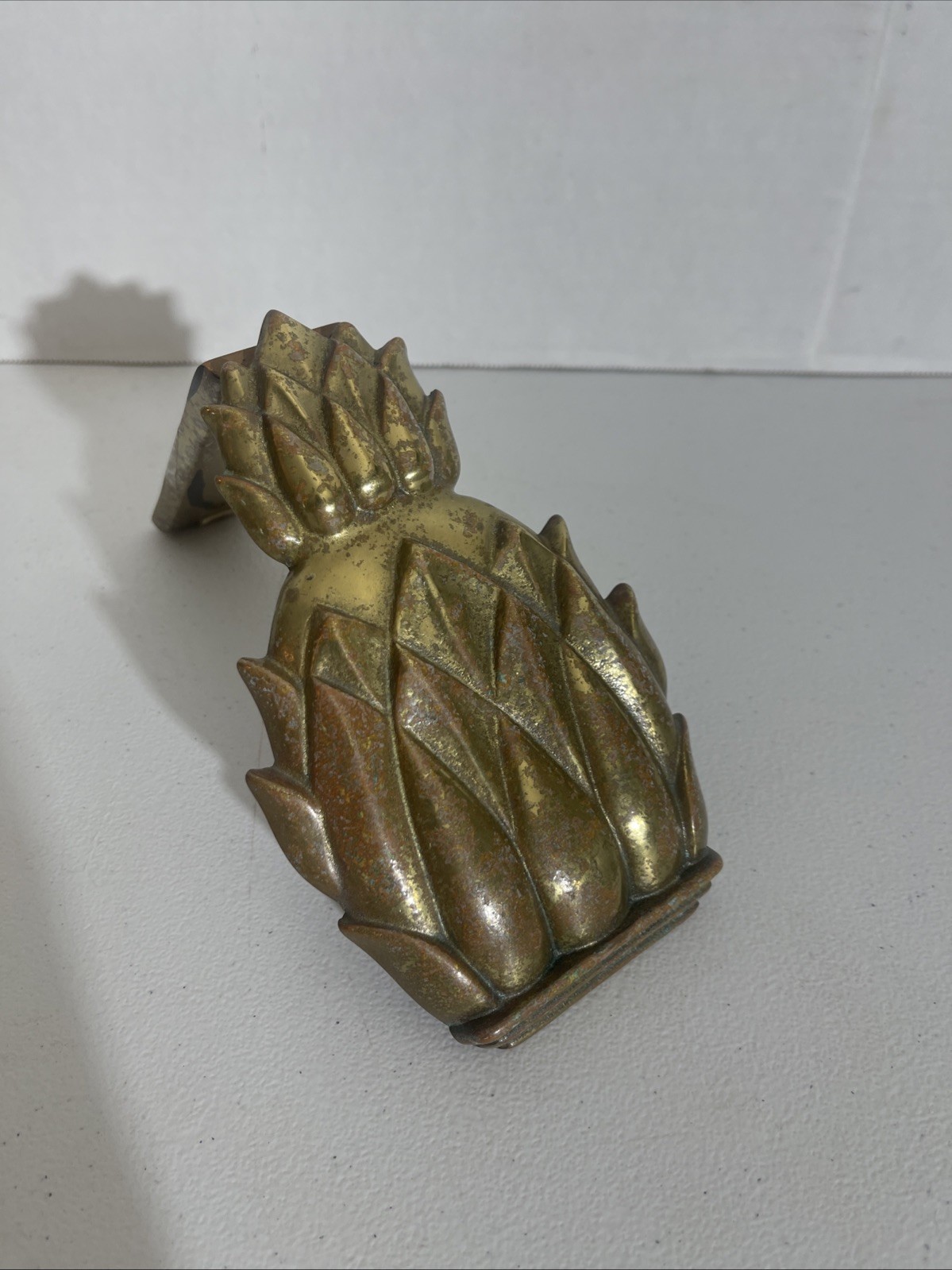 Vintage Newport 4022 Solid Brass Pineapple Door Knocker Heavy 6.5″ W/ Hardware