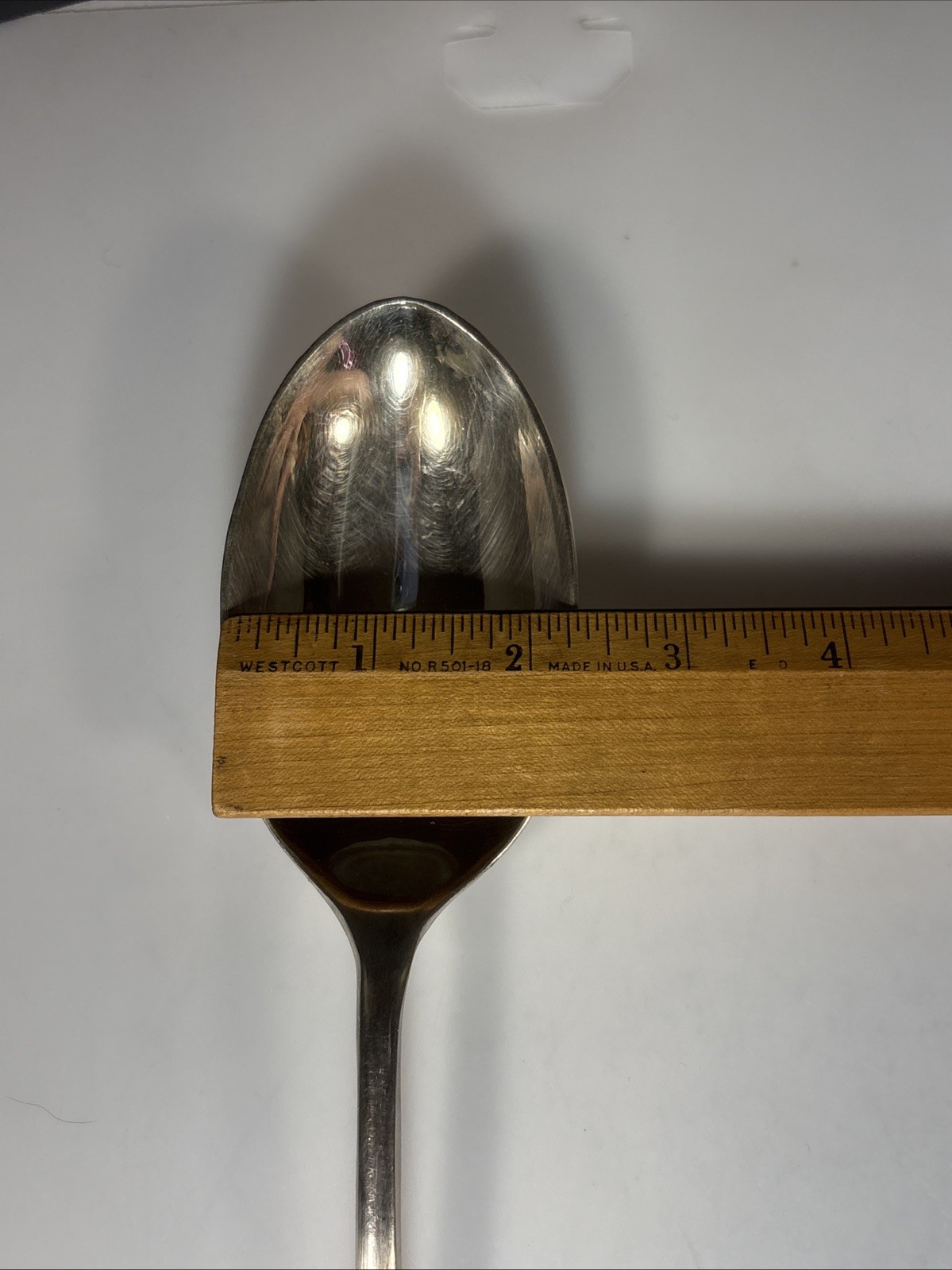 Large Silverplated Serving Spoon 12.75” Long Made In Hong Kong