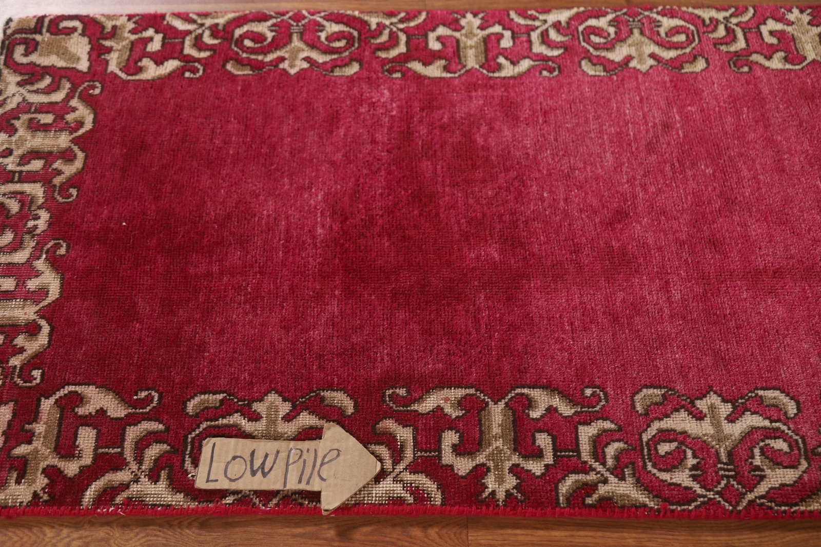 Bordered Fuchsian Tebriz Runner Rug 2′ 5″ x 10′ 5″ Handmade Hallway Wool Carpet