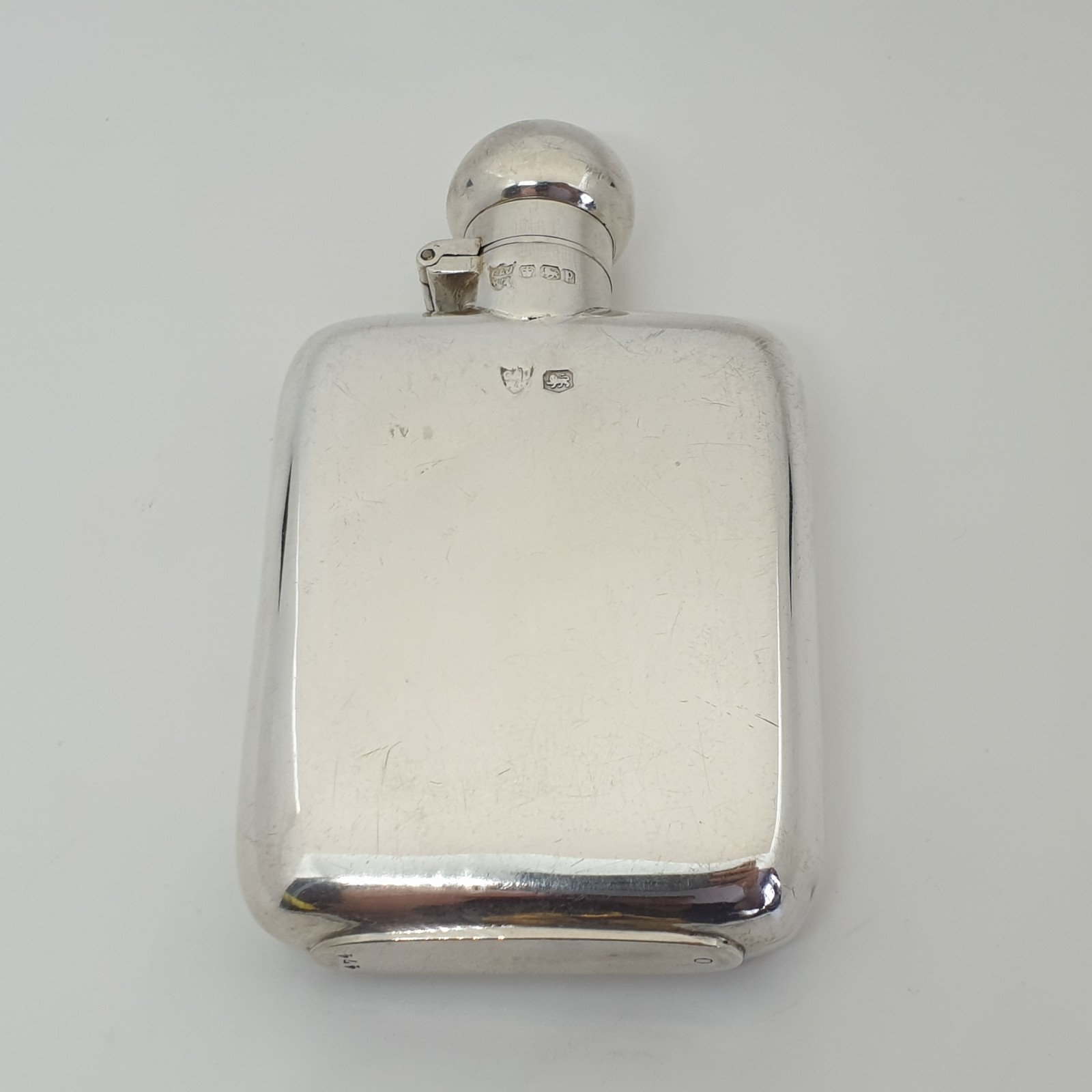 Sterling Silver Hip Flask G & J W Hawksley Sheffield 1932