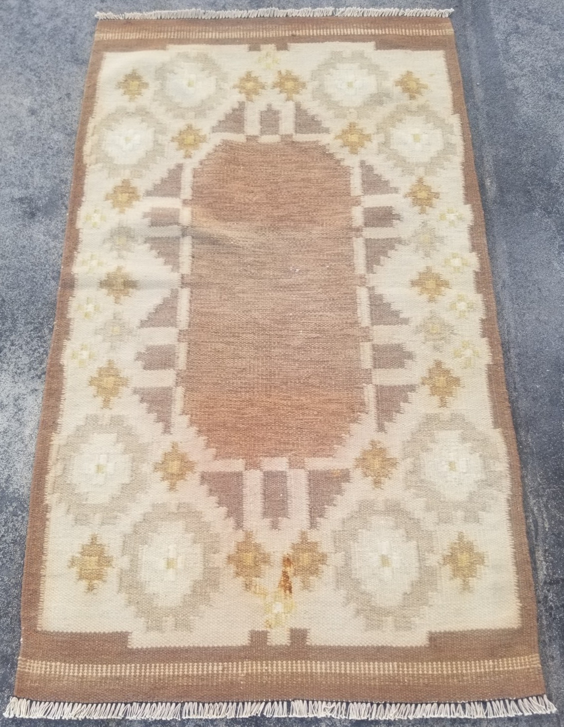 Vintage Traditional Handmade Beautiful Turkish Kilim Floor Rug Carpet 174×98 cm
