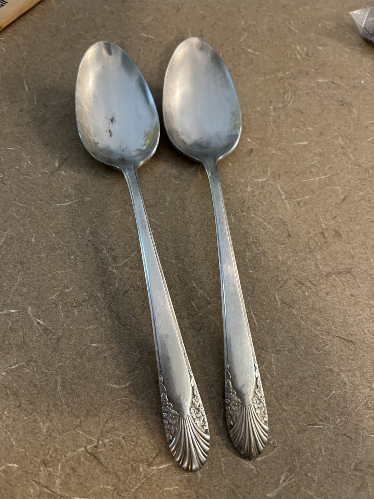 Set of 2 Spoons – Court Silverplate Collection 1930s International Crown Silver