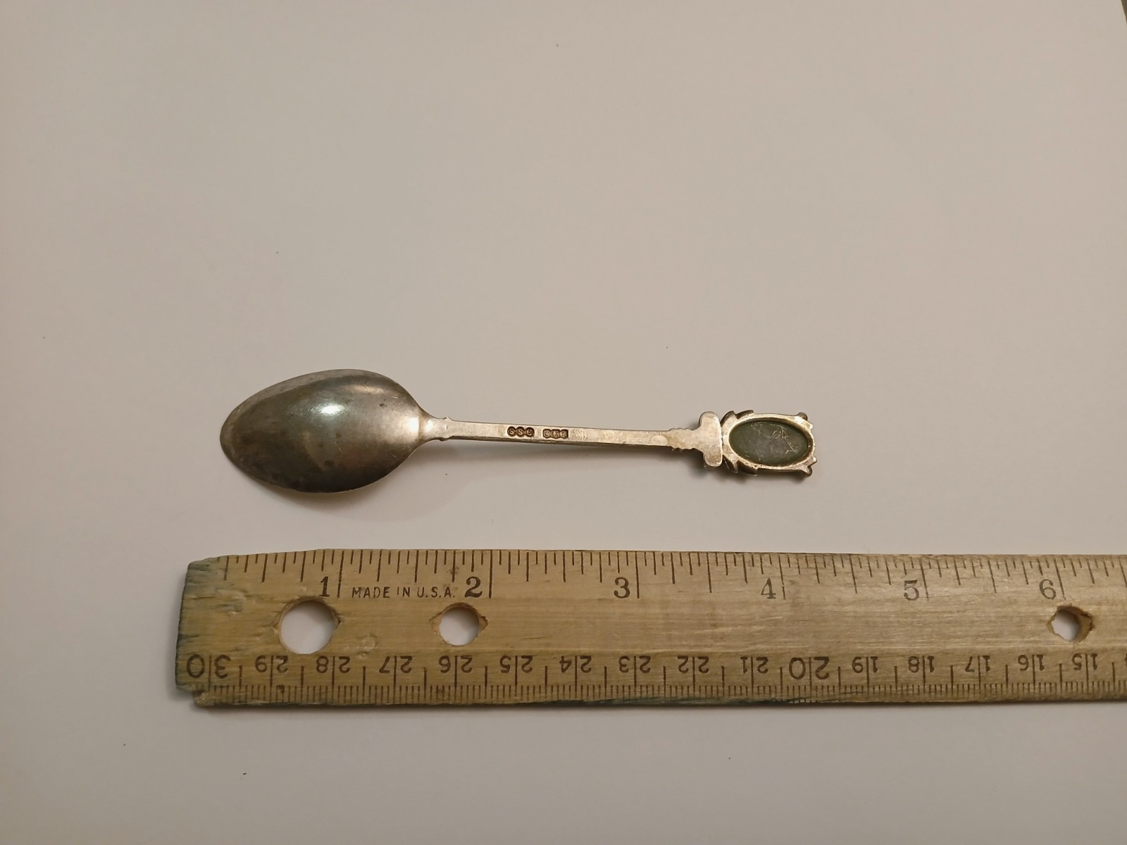ANTIQUE BRITISH VICTORIAN STERLING SILVER TEA SPOON
