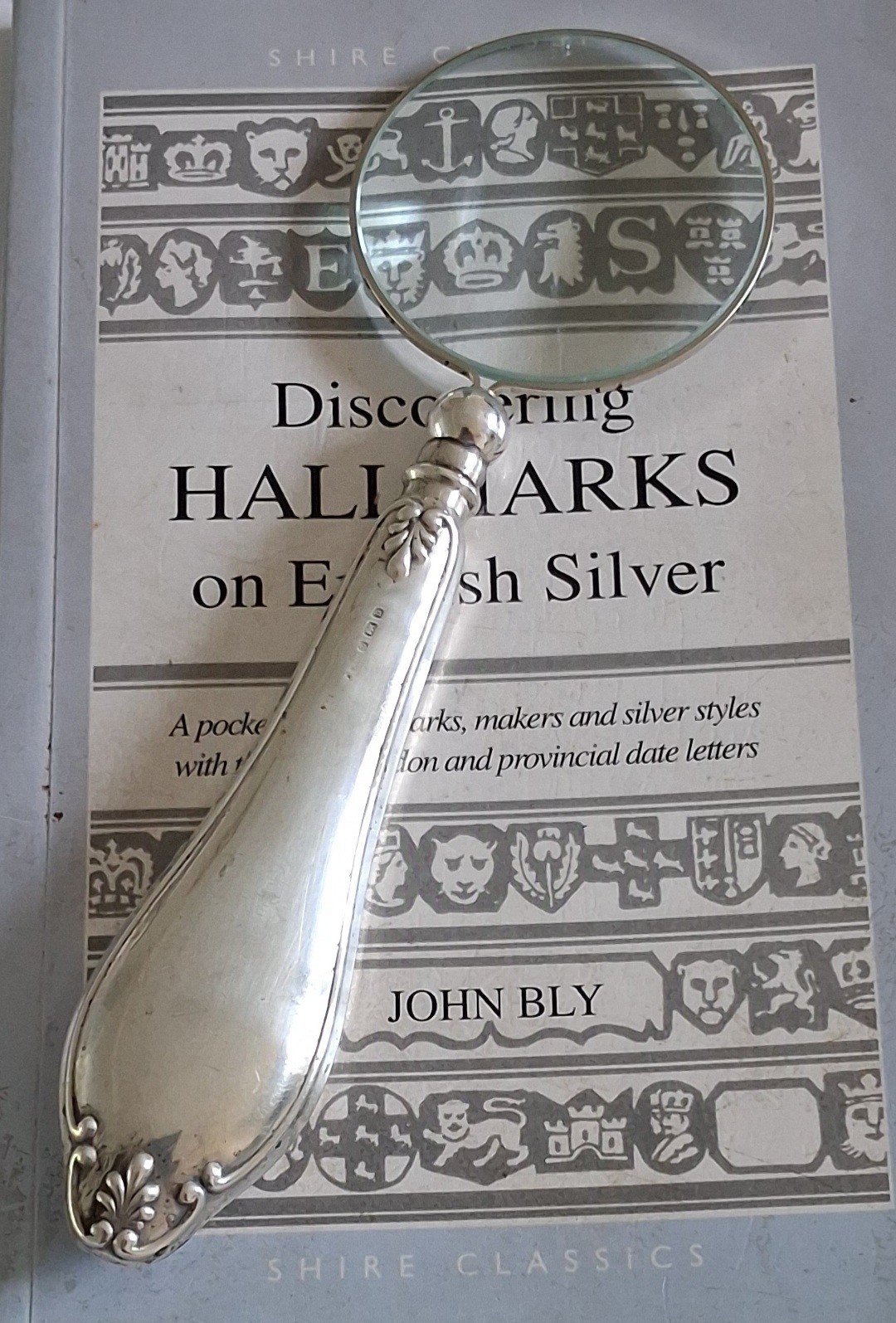 Birmingham 1901 Hallmarked Sterling Silver Handle Magnifying Glass Victorian