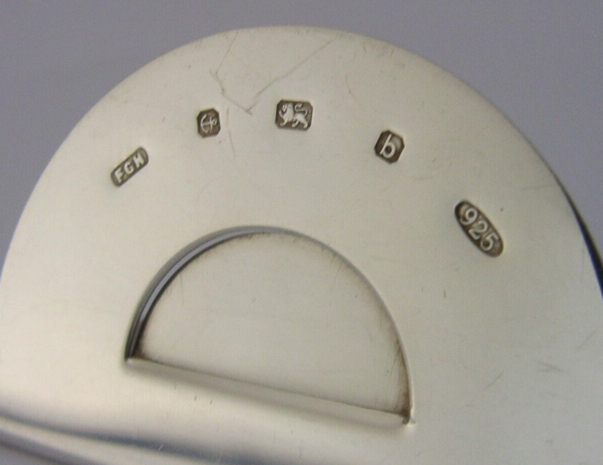 ENGLISH STERLING SILVER MENU HOLDER 2001 STYLISH