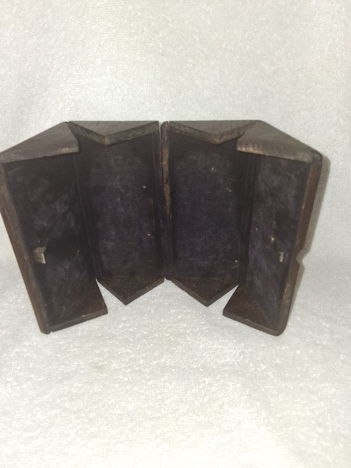 Singer Sewing Machine Folding Oak Puzzle Box & Machine Attachments/1880s #1