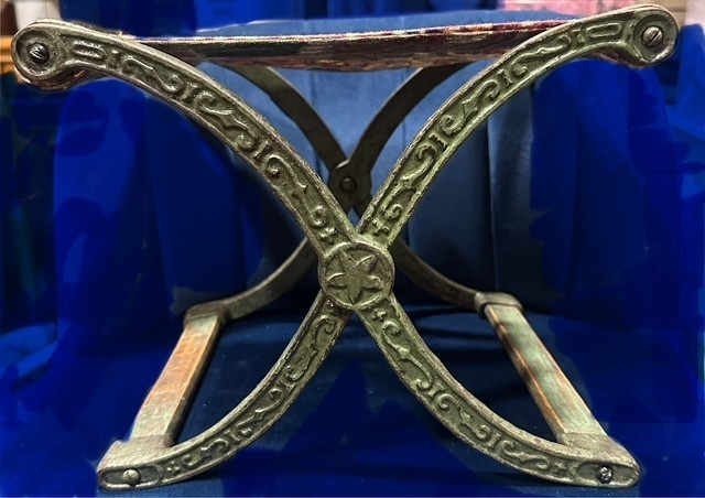 Perfection 3rd folding buggy carriage seat primitive 1800s 19th Fredericktown OH