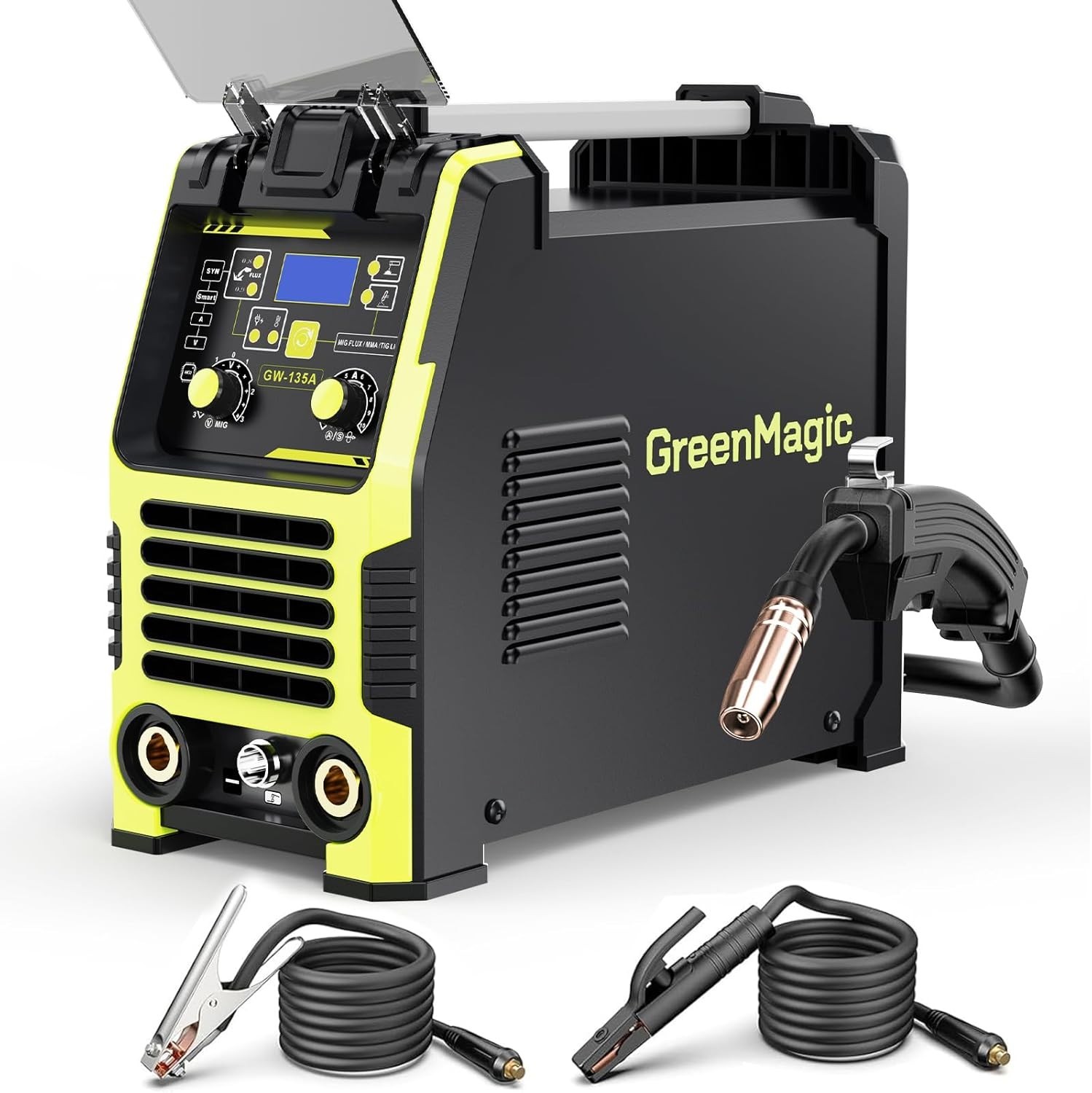 135A MIG Welder 110V Flux Core MIG Welder/Lift TIG/Stick 3 in 1 Welding Machine