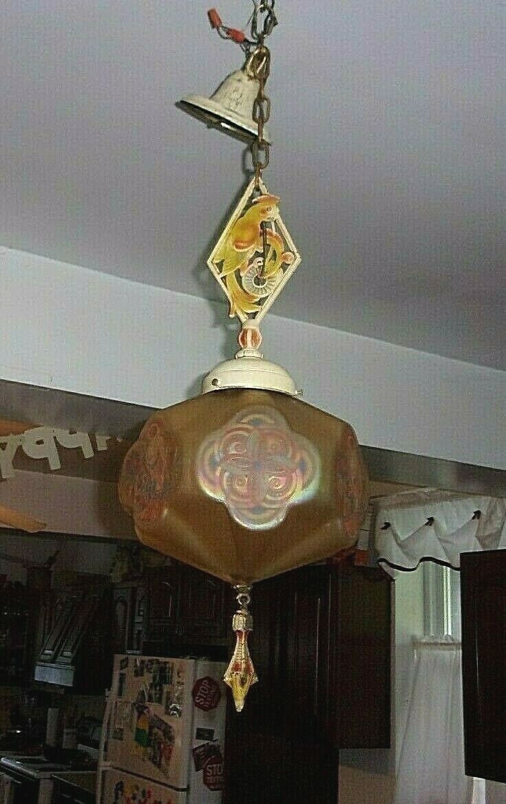 C 1930,S LIGHTOLIER ART DECO PARROT FIGURAL LIGHT FIXTURE / CHANDELIER