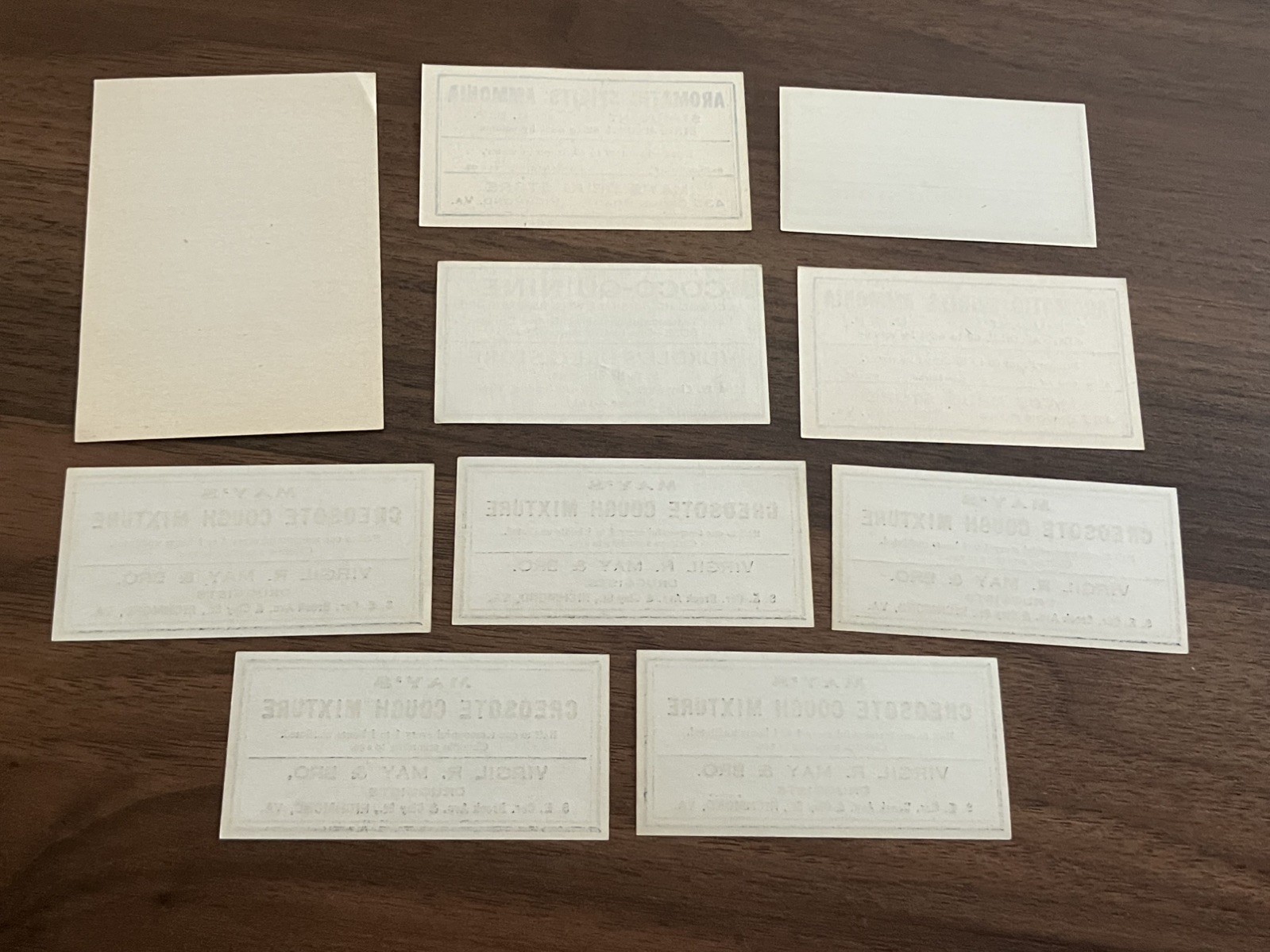 Lot of 10 Pharmaceutical Vintage Antique Medicine Drug Medical Labels Richmond