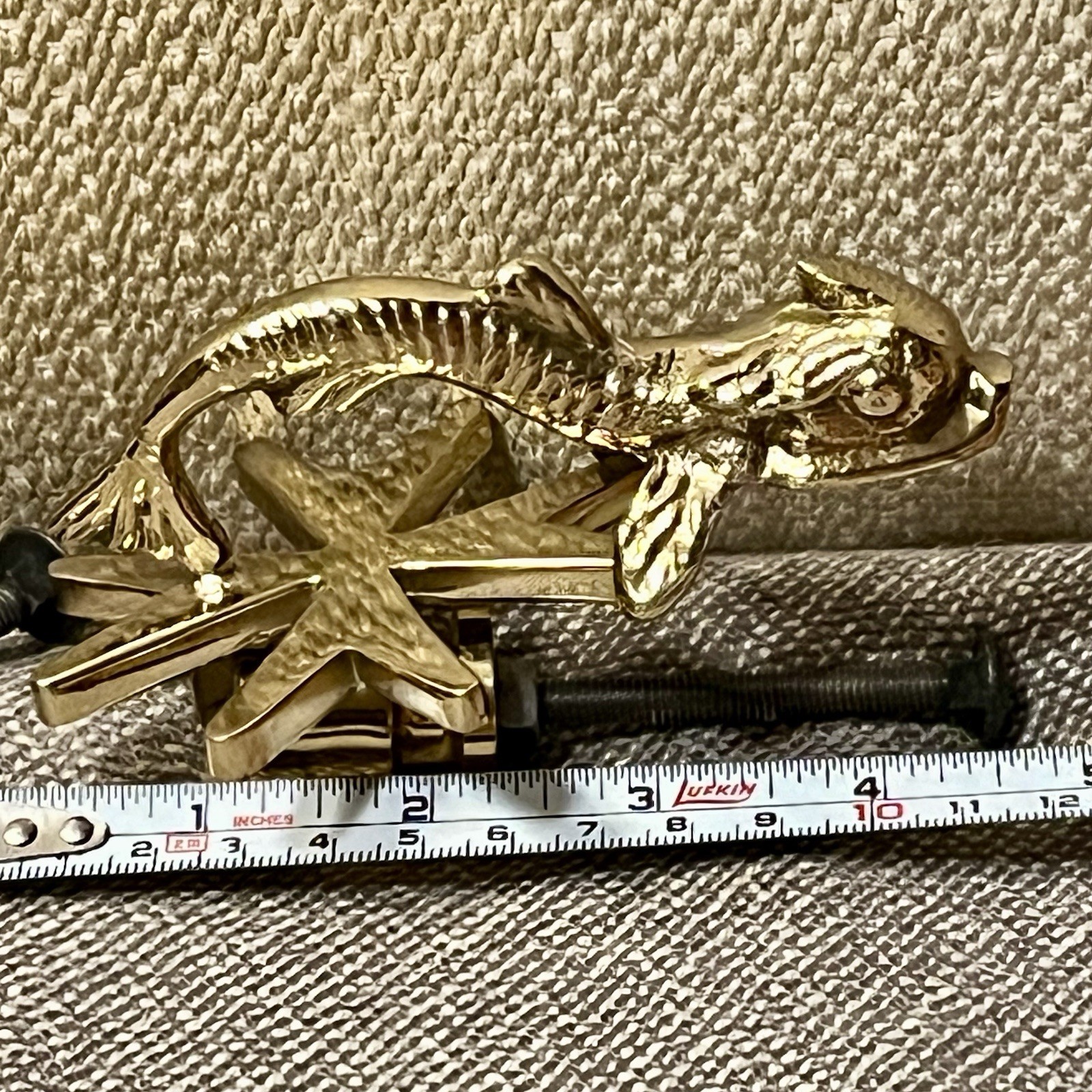 VINTAGE Cutajar Works Malta Brass Dolphin Koi Fish Door Knocker – Antique Marine