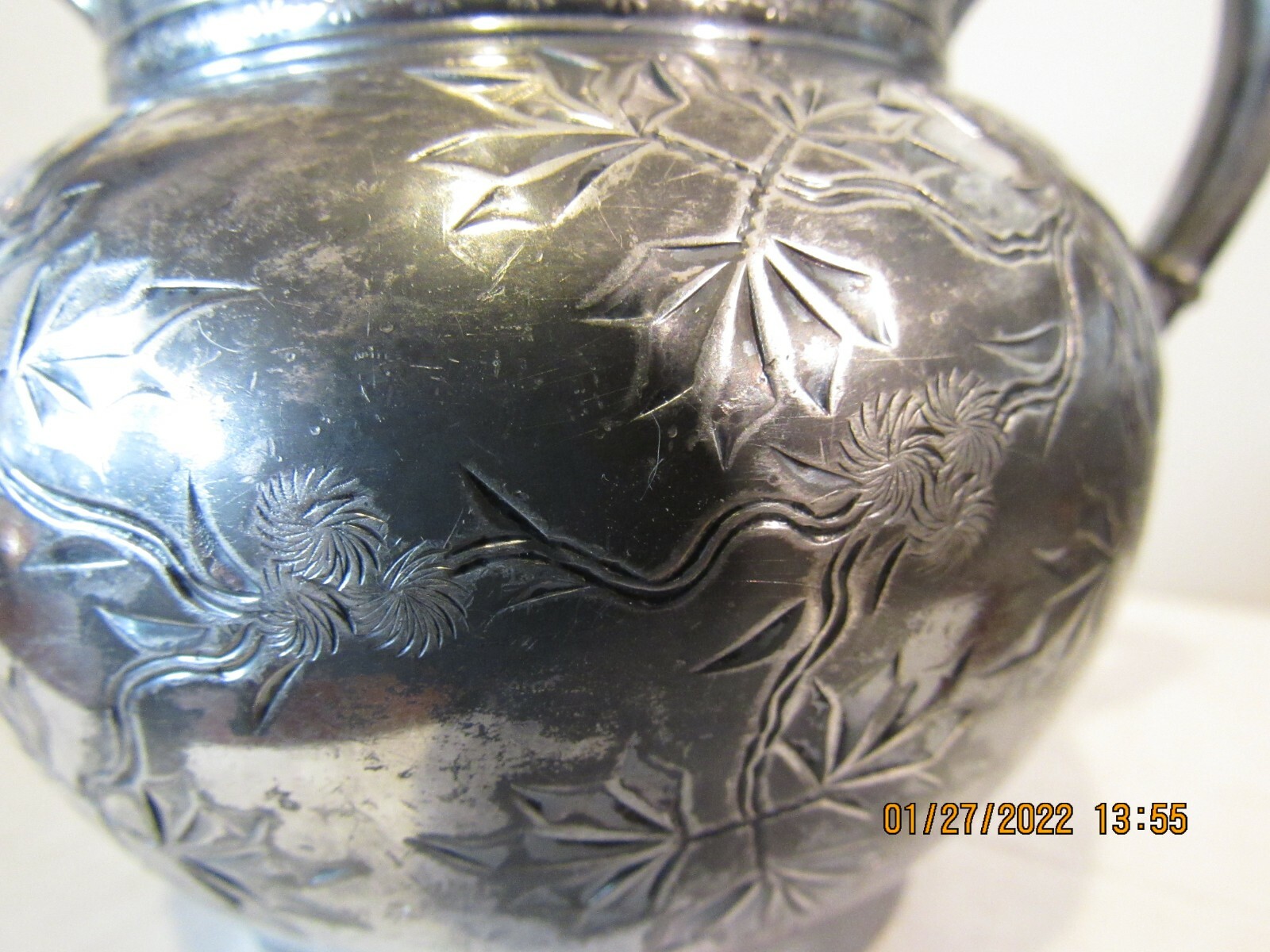 Antique James W Tufts Boston Quadruple Sliver Plate Handled Sugar Bowl #1940
