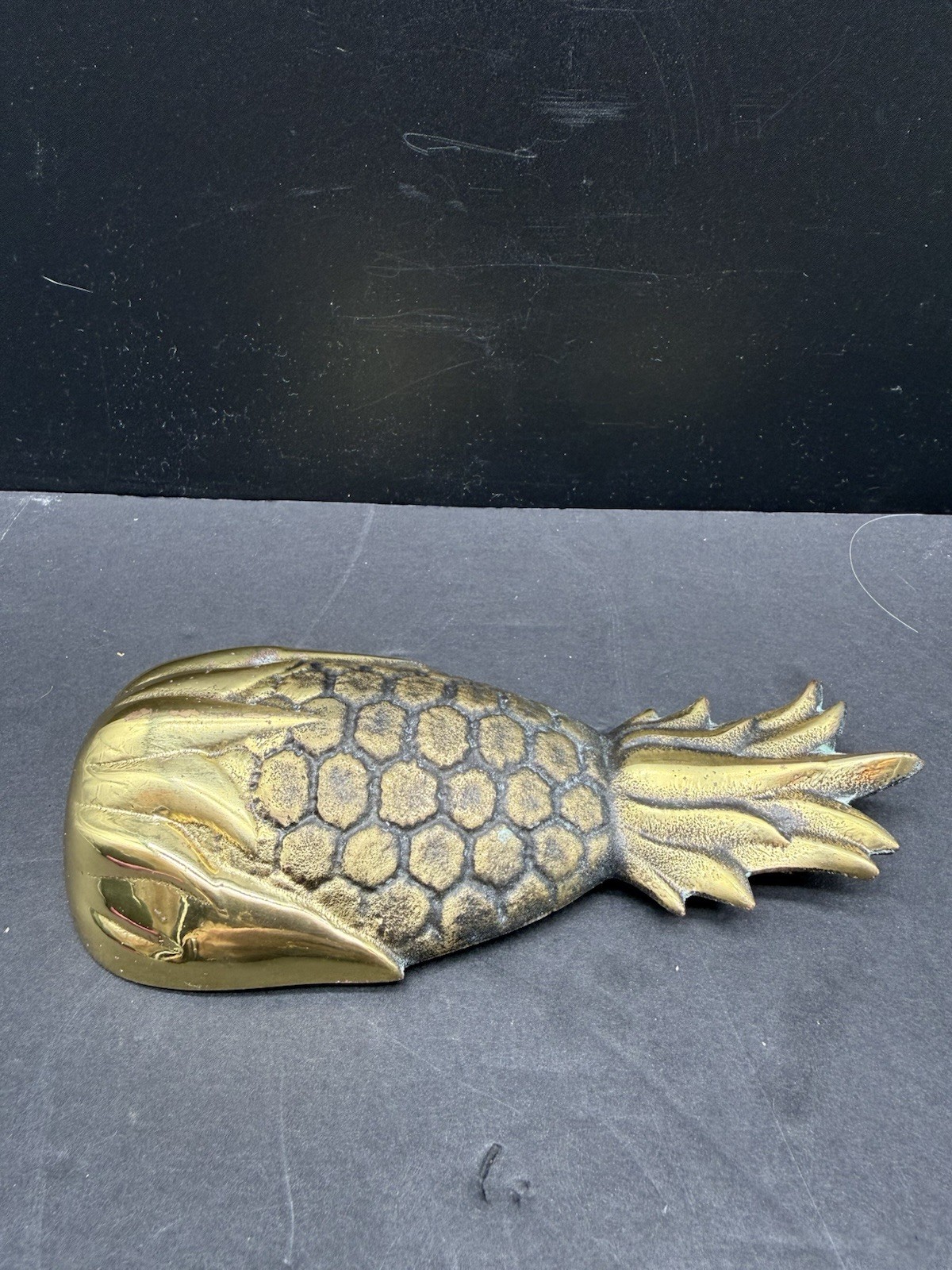 Vintage Solid Brass Pineapple Door Knocker Signed M. Healy ’97 Premium Heavy