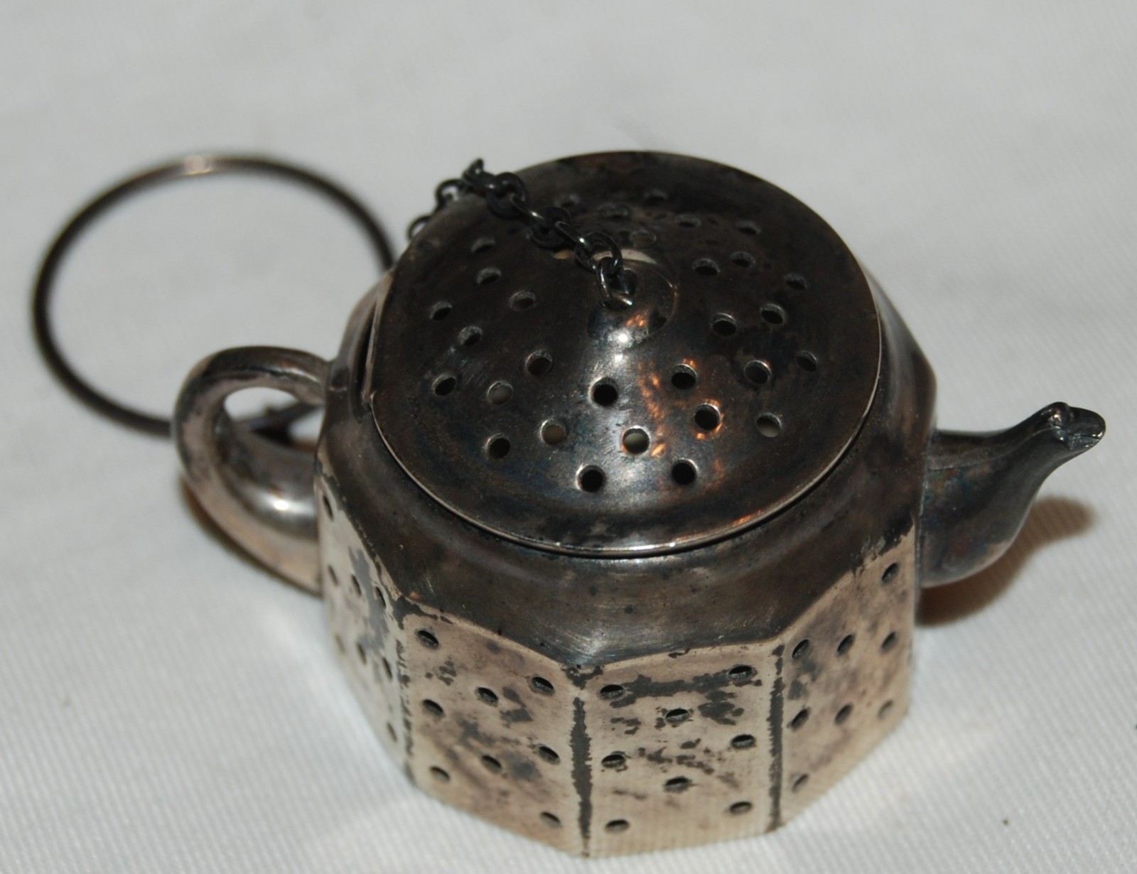 Vintage AMCRAFT Attleboro Mass Sterling Silver Teapot Tea Diffuser