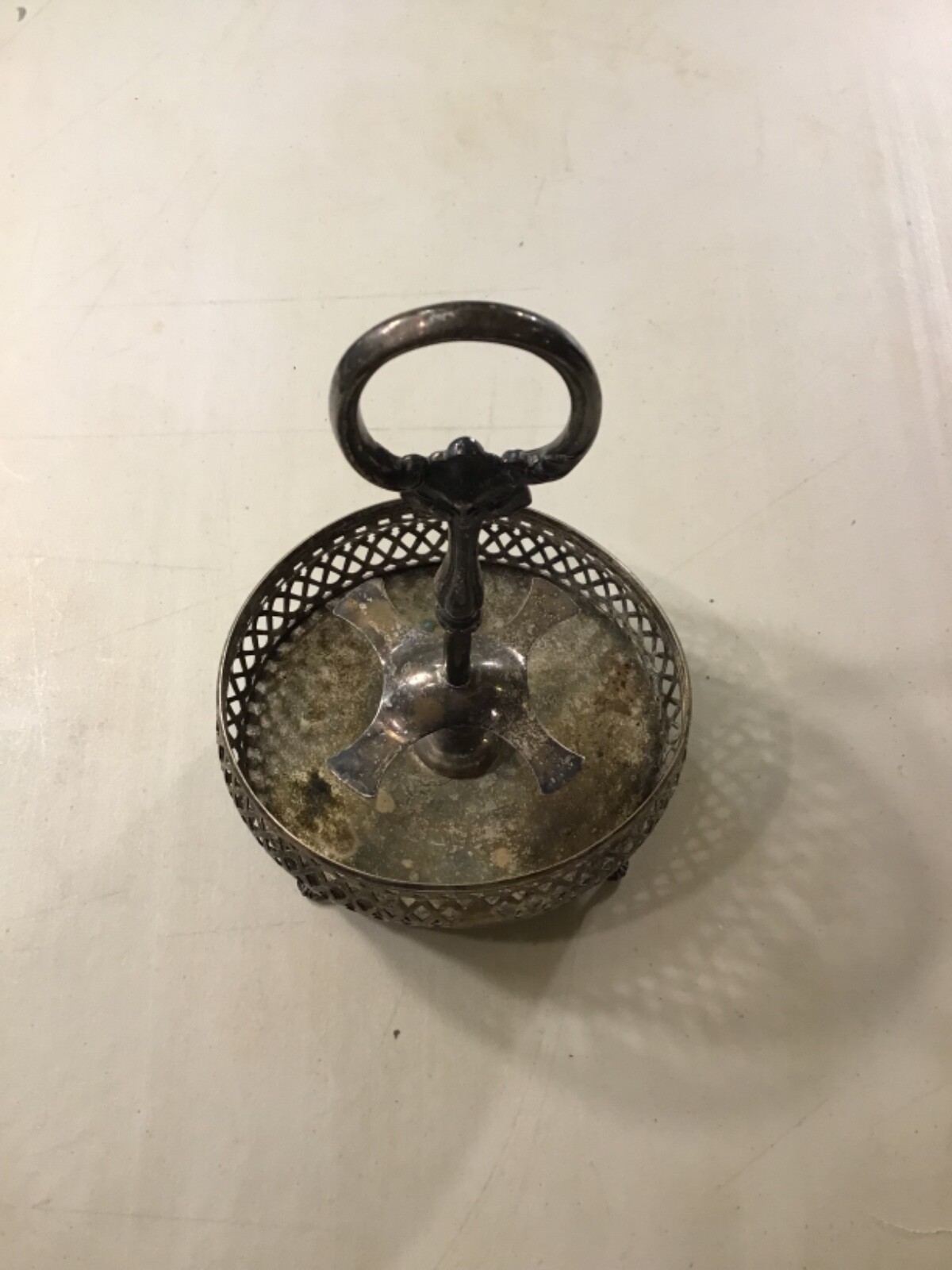 Antique Philip Ashberry & Sons Britannia Silver Sheffield Condiment/Egg Server
