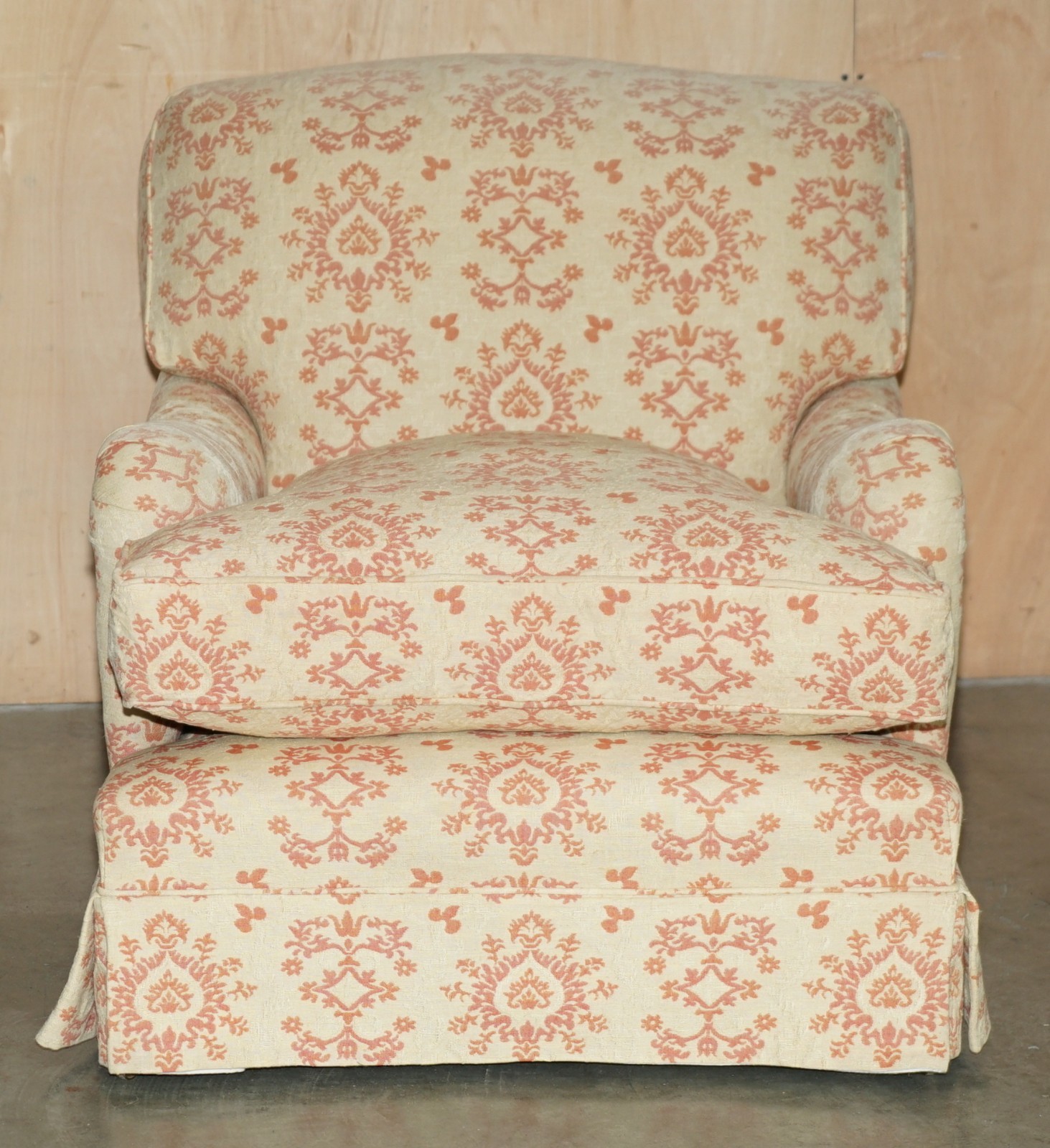 PAIR OF GEORGE SMITH CHELSEA FLORAL UPHOLSTERED HOWARD & SON’S STYLE ARMCHAIRS