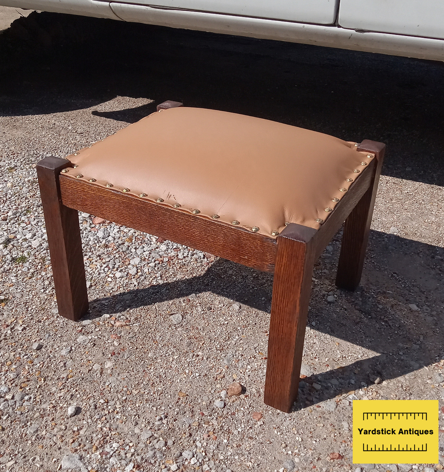 Solid Quarter Sawn Oak Mission Footstool / Stool / Bench (FS81)