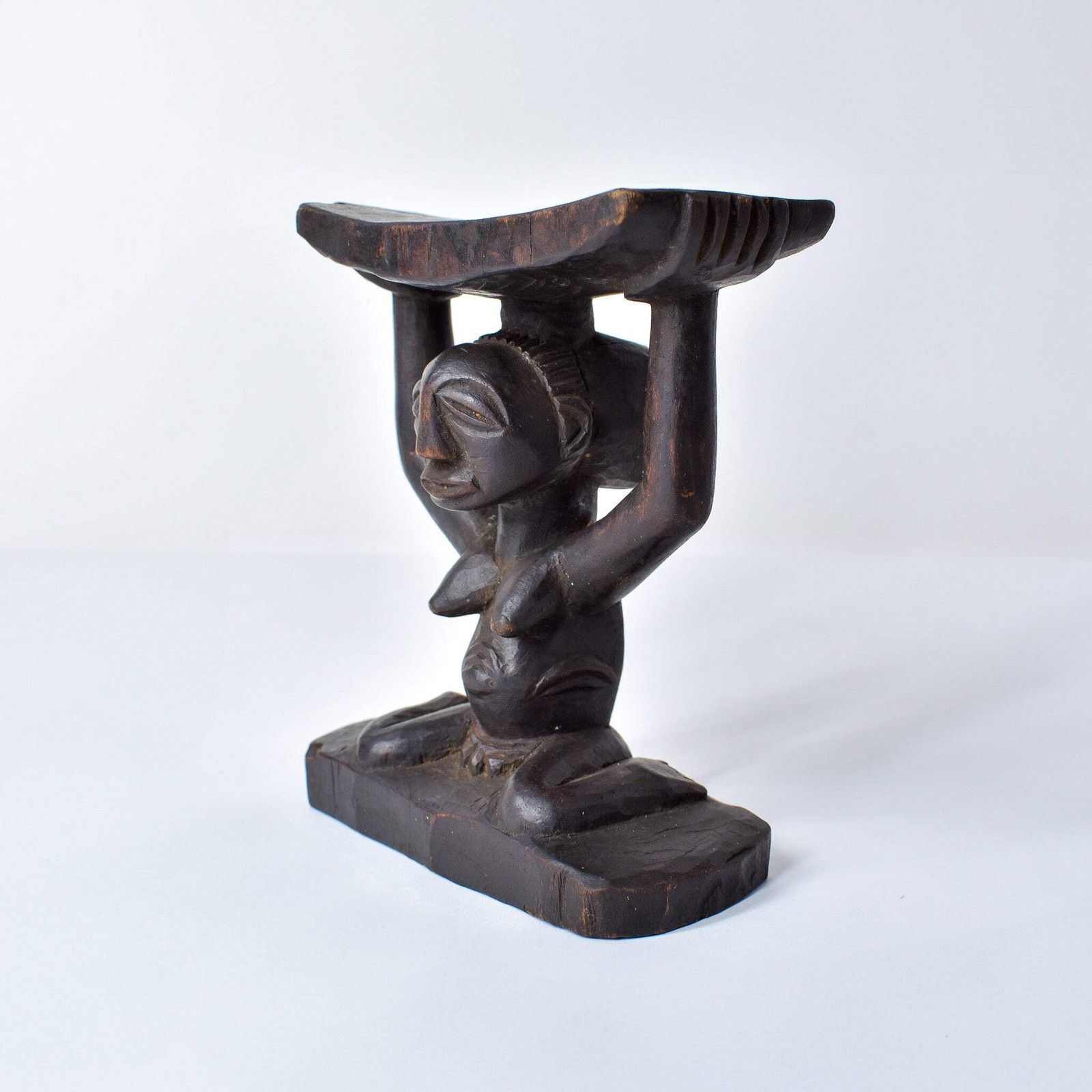 Luba Figural Miniature Headrest Congo