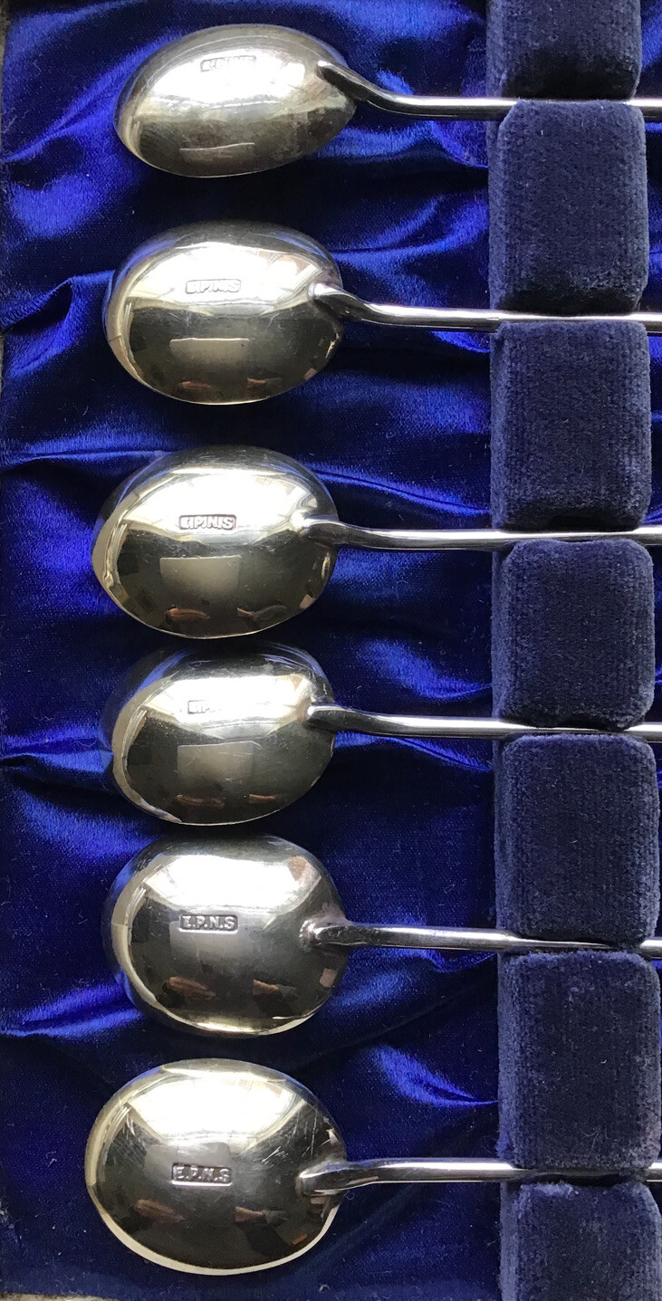 Six Cofffee Bean Tea Spoons