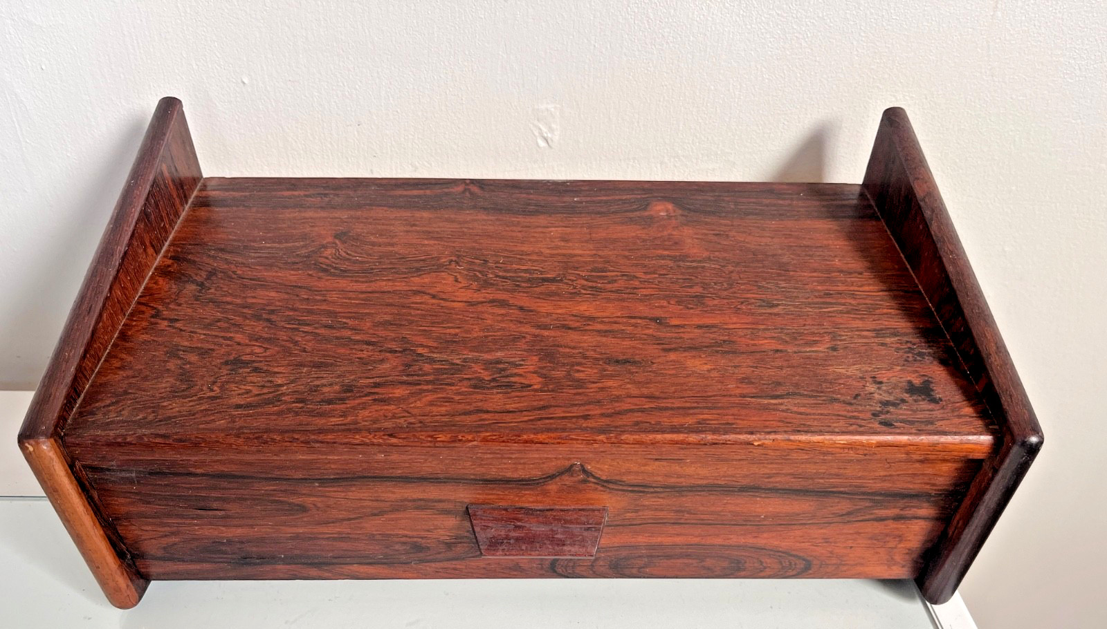 Vintage MCM Rosewood Danish Modern Floating Nightstand with Drawer – 15″ wide