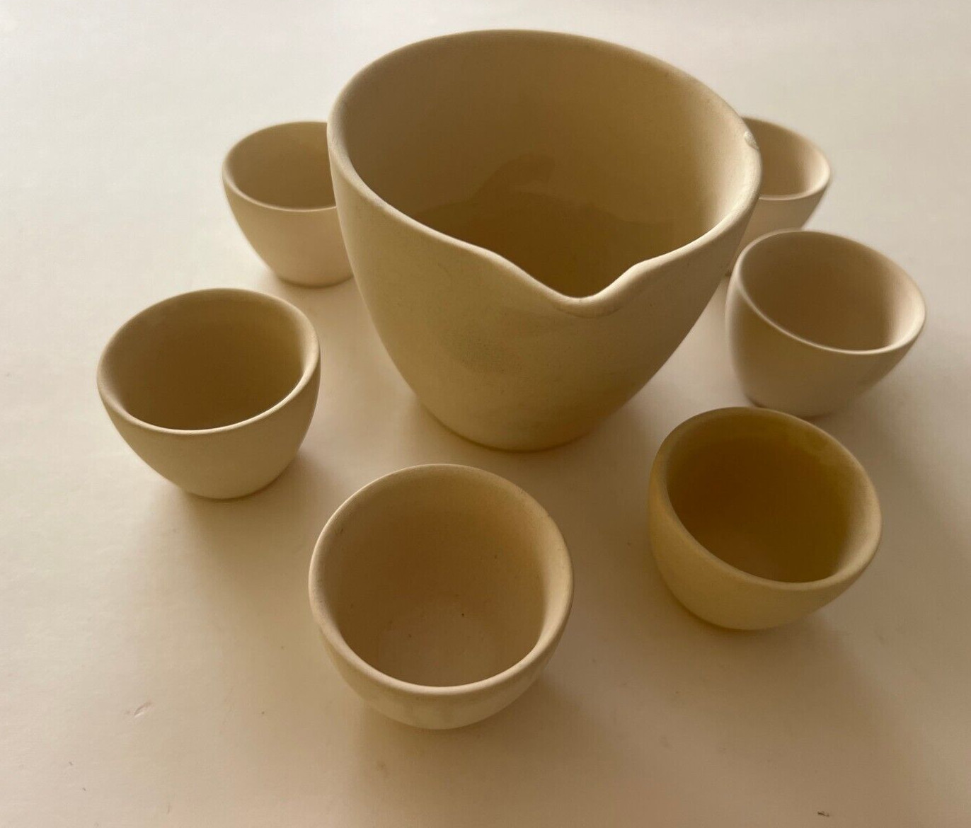 Lot of 8 Vintage Porcelain Unpainted Small bowl cups tea herbs craft paint decor