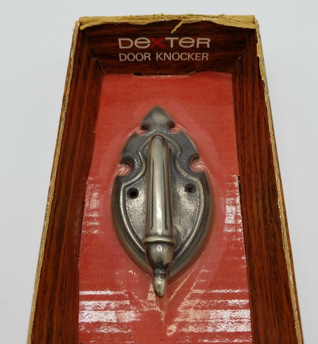Dexter Door Knocker “Roma” #5350 Oiled Iron Finish Vintage New Old Stock Gray