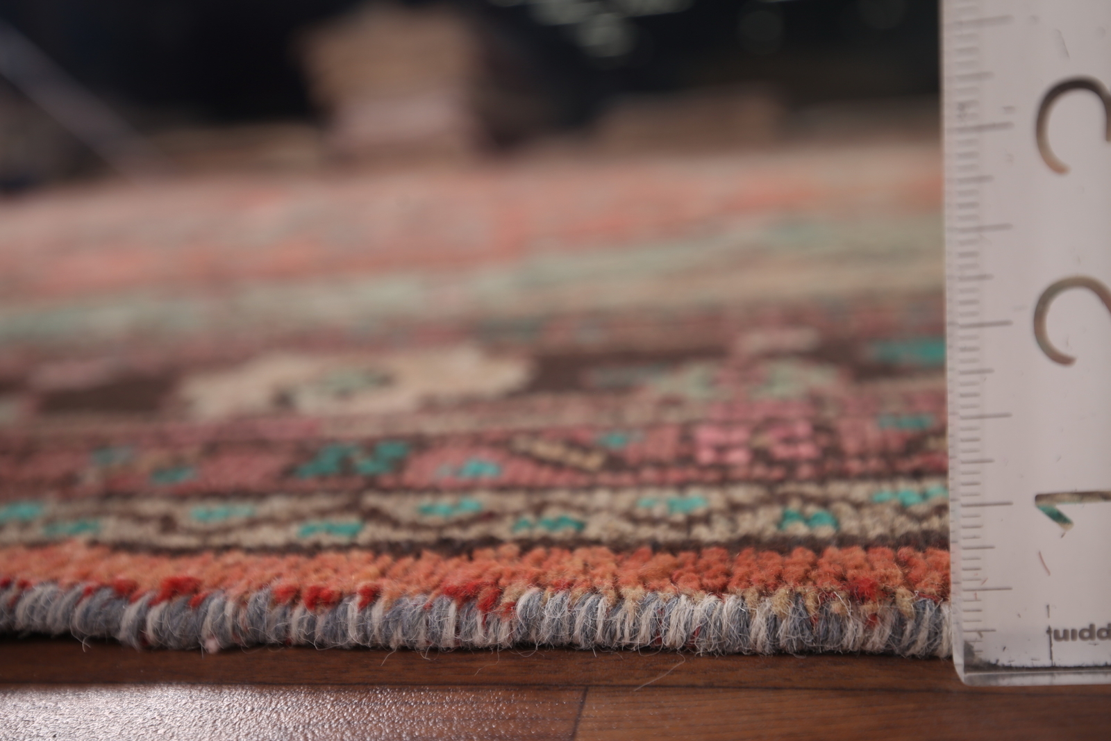Vintage Rust Wool Hamedan Living Room Rug 7×10 Traditional Handmade Area Carpet