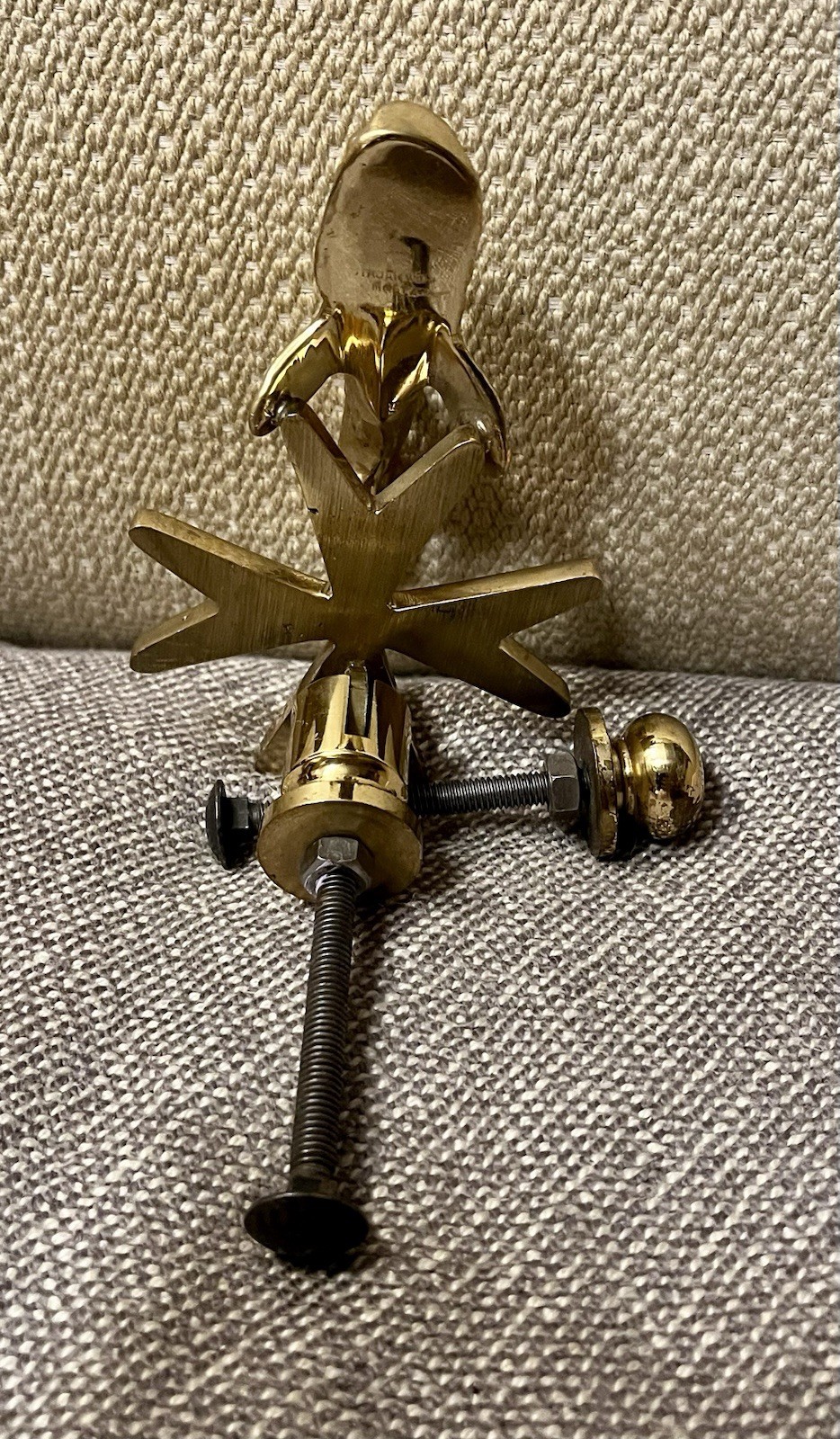 VINTAGE Cutajar Works Malta Brass Dolphin Koi Fish Door Knocker – Antique Marine