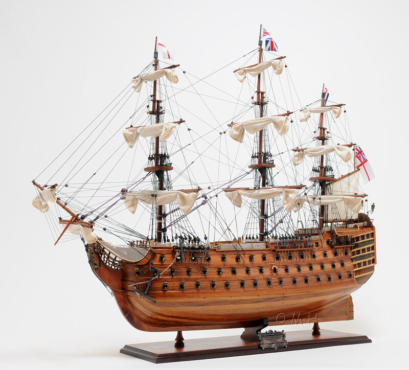 HMS Victory Lord Nelson’s Flagship Wood Tall Ship Model 37″ Semi-Built Boat New