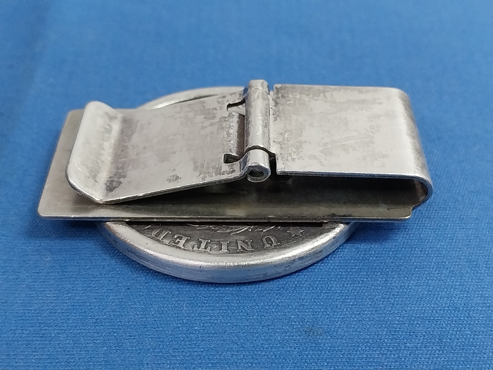 1921 ☆ MORGAN E PLURIBUS – Silver Coin Money Clip Easy Flip~ Unique ANTIQUE