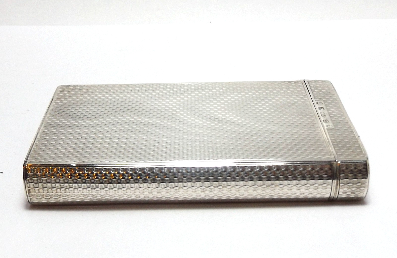 VICTORIAN SCOTTISH STERLING SILVER CHEROOT CASE, JAMES NASMYTH, EDINBURGH 1834