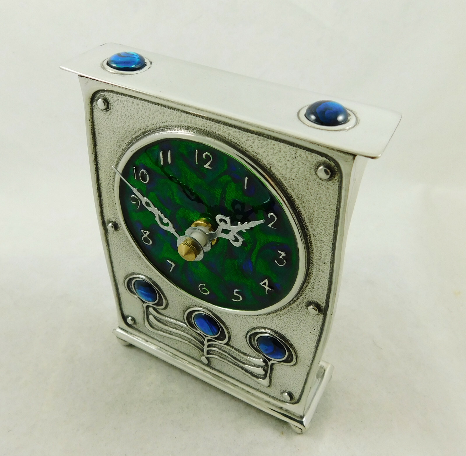 Archibald Knox Style Pewter Clock Art Nouveau Design Made in England | AK48