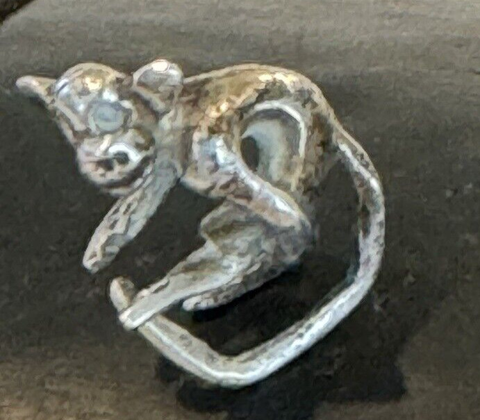 Vintage Sterling Minature Monkey – RARE- England