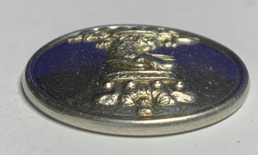JOHN HUBBARD, 3rd BARON ADDINGTON EAGLE ON FASCES 25mm SP LIVERY BUTTON 1915 NOS
