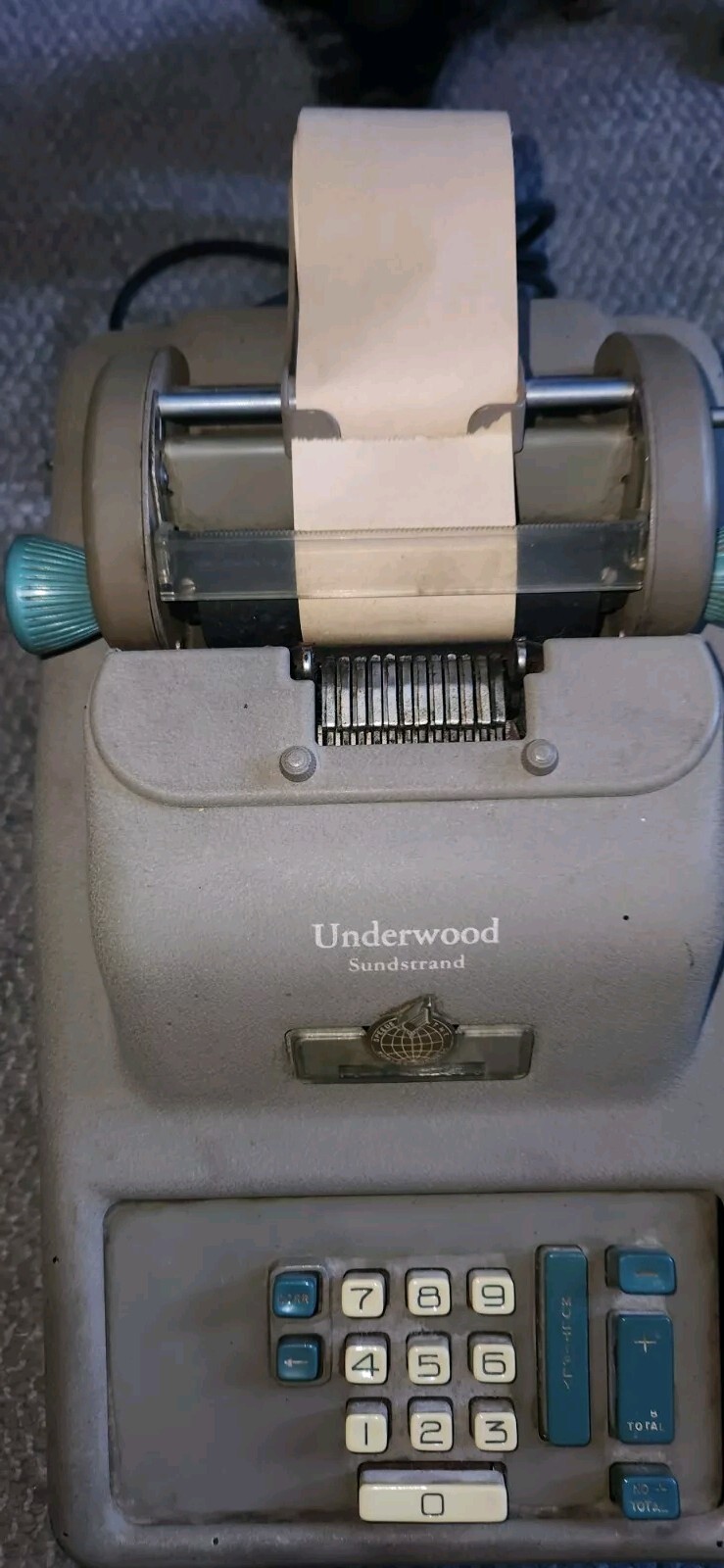 Vintage Underwood Corp Sundstrand Adding Machine Calculator As Is