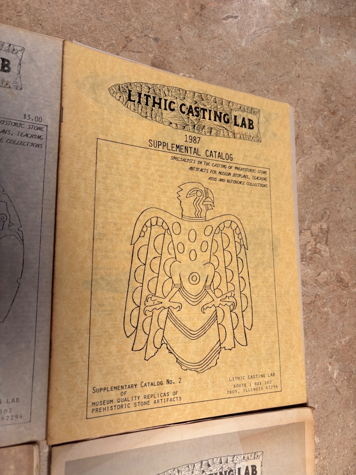 FOLSOM REPLICA LITHIC CAST Lithic Casting Lab Catalog reproduction