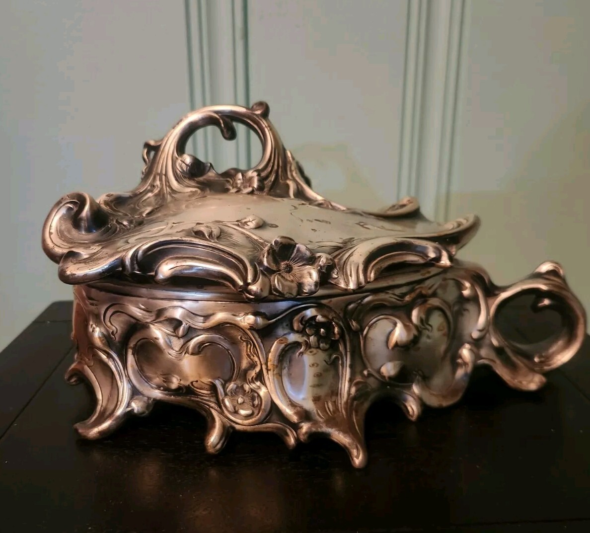 Art Nouveau 1900’s W. B. Mfg. Co. Weidlich Brothers Jewelry Box Wb 336 Trinket
