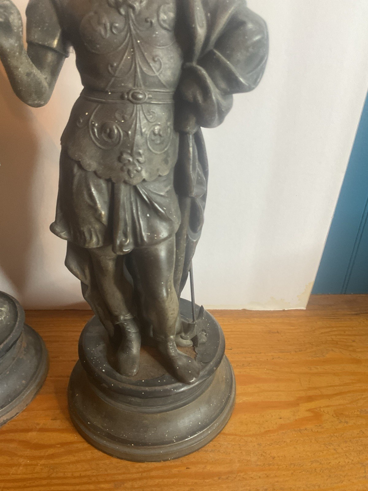 PAIR Renaissance Dressed Victorian FIGURES / CLOCK STATUES