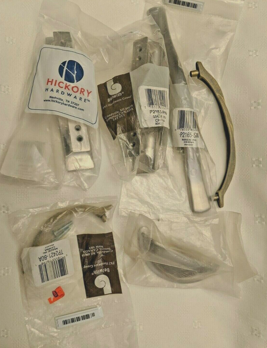 6 Assorted Cabinet Drawer Pulls Handles Various Styles – AS-IS