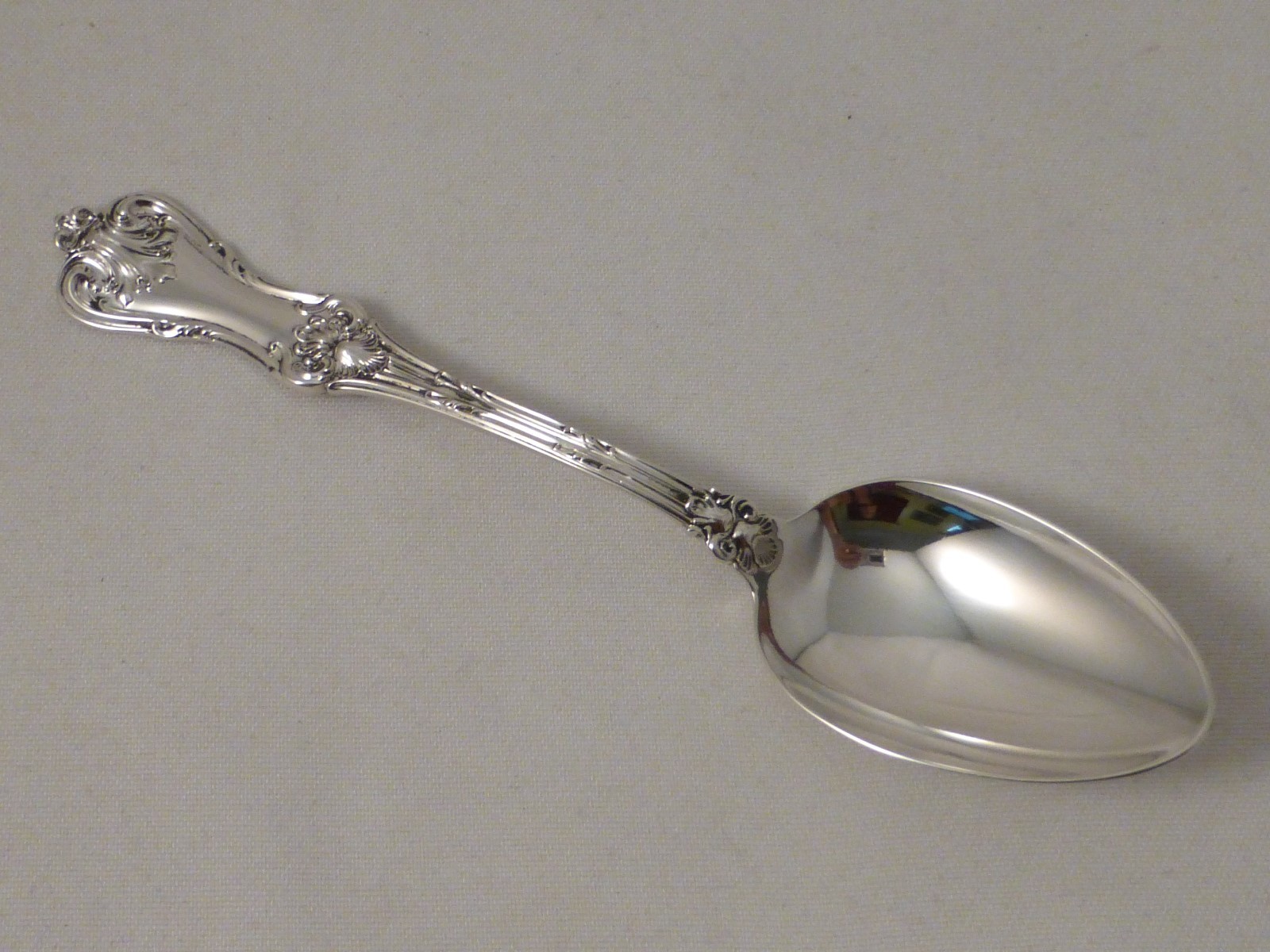 Federal Cotillion-F Smith Sterling Dessert/ Oval Soup Place Spoon(s)-7″